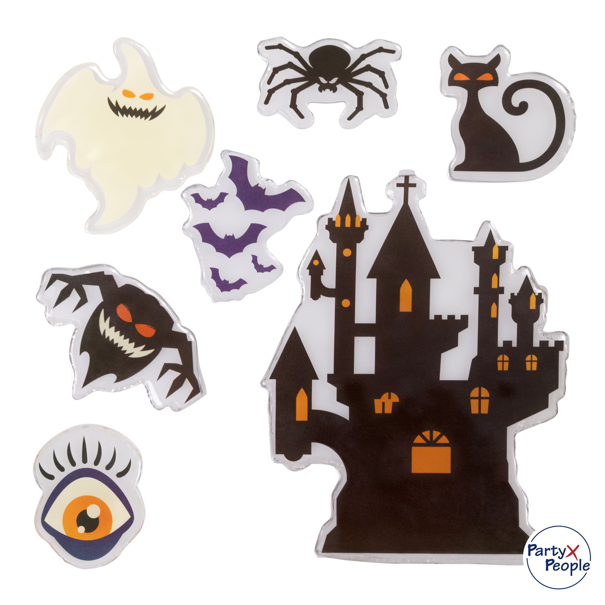 Halloween Tür- und Fenster Gelsticker Spooky