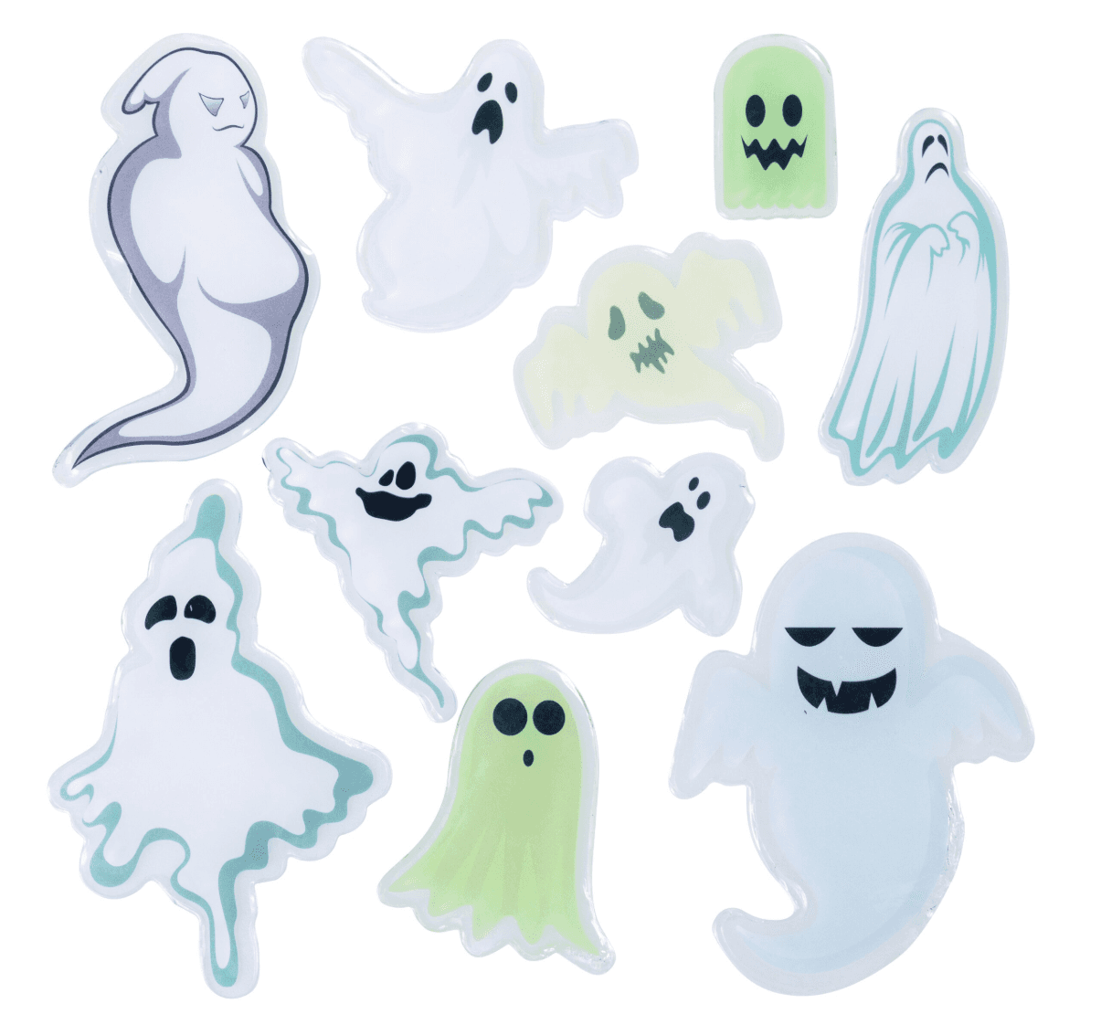 Halloween Tür- und Fenster Gelsticker Geister