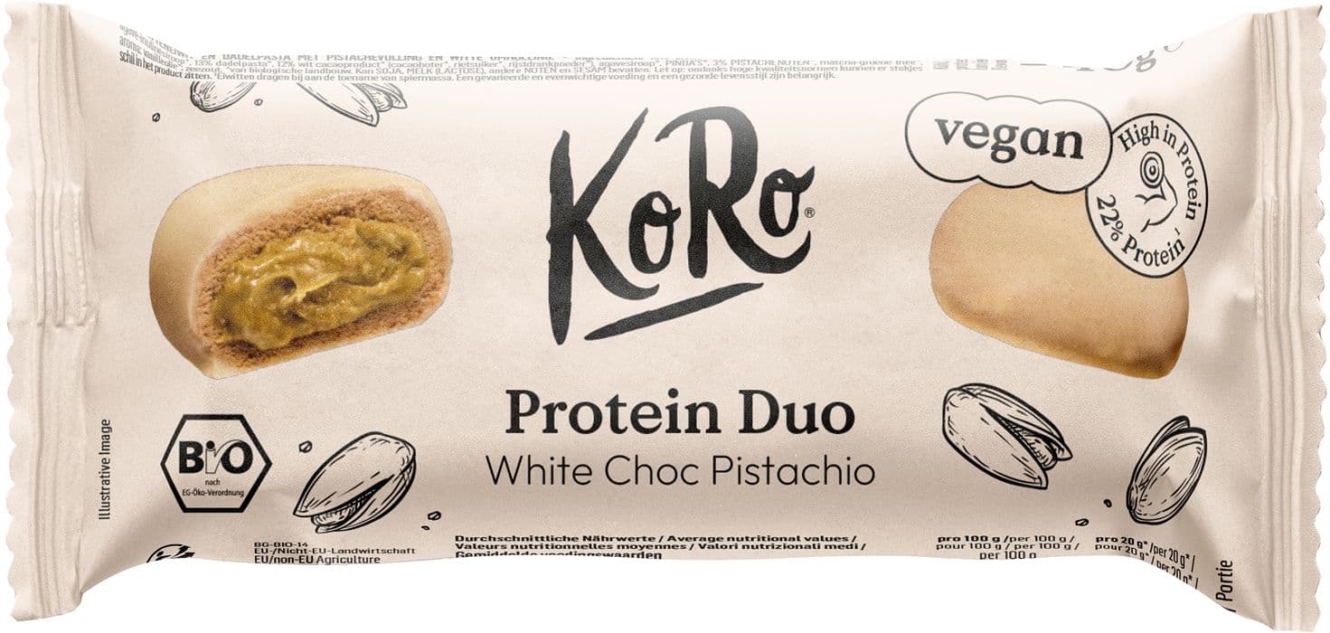 KoRo Bio Protein Duo White Choc Pistachio