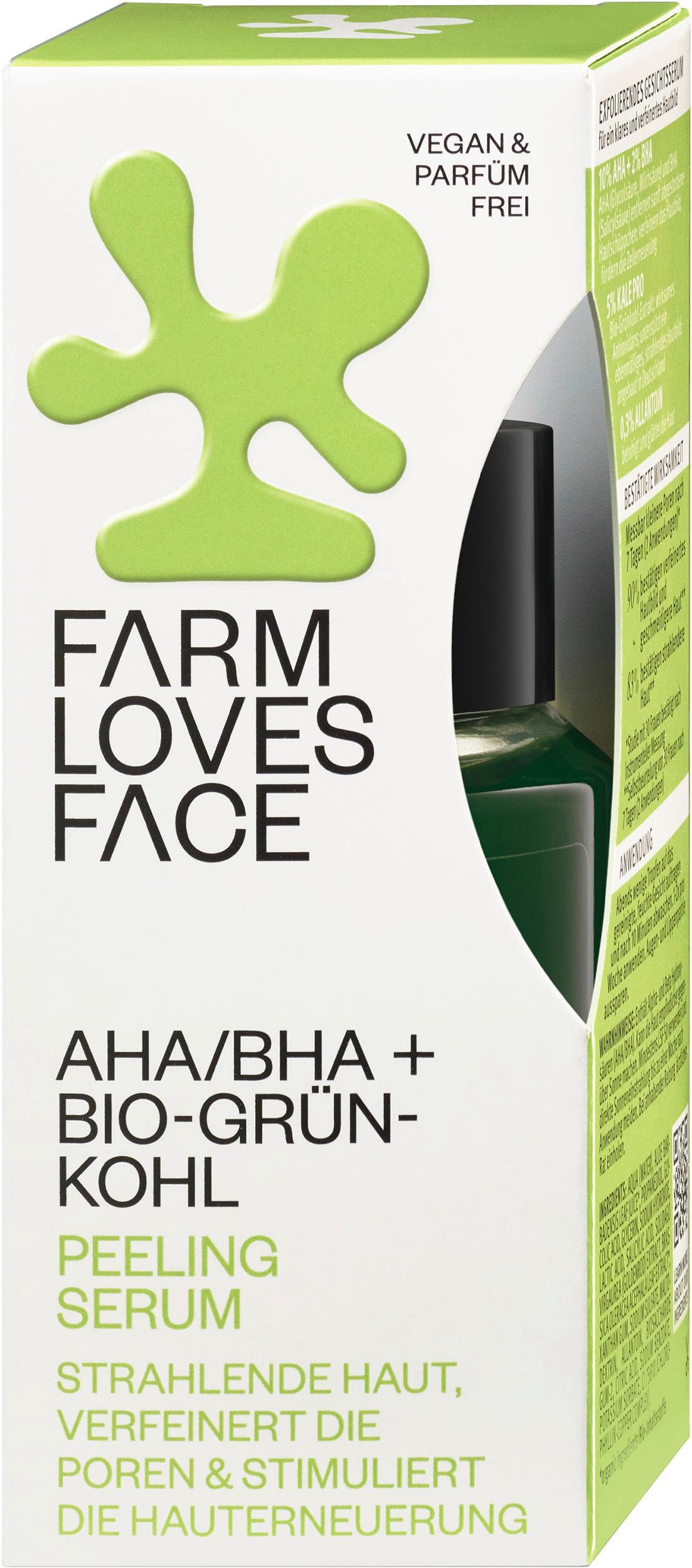 Farm loves Face AHA/BHA +  Bio-Grünkohl Peeling Serum