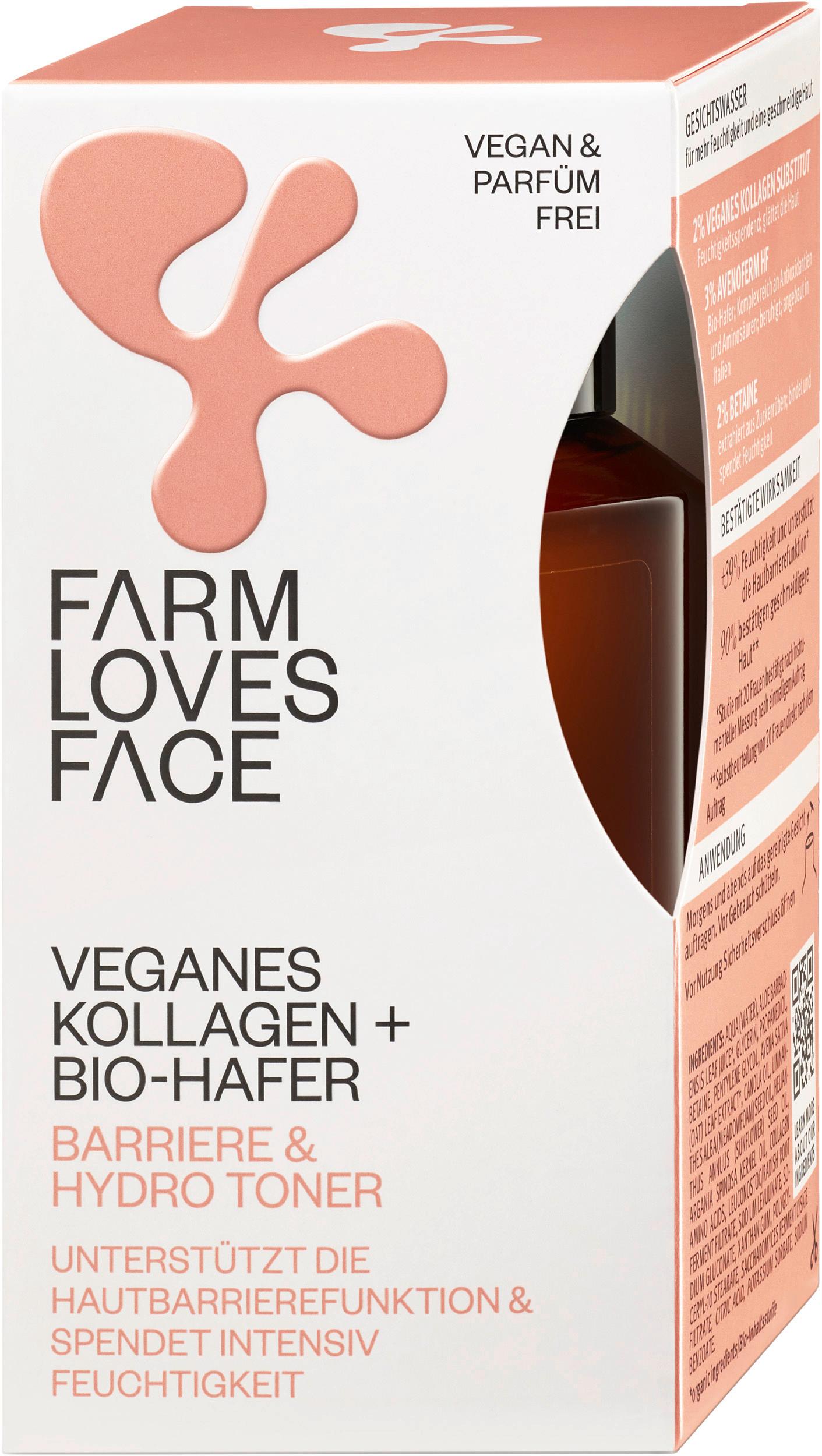 Farm loves Face Toner mit veganem Kollagen + Bio-Hafer