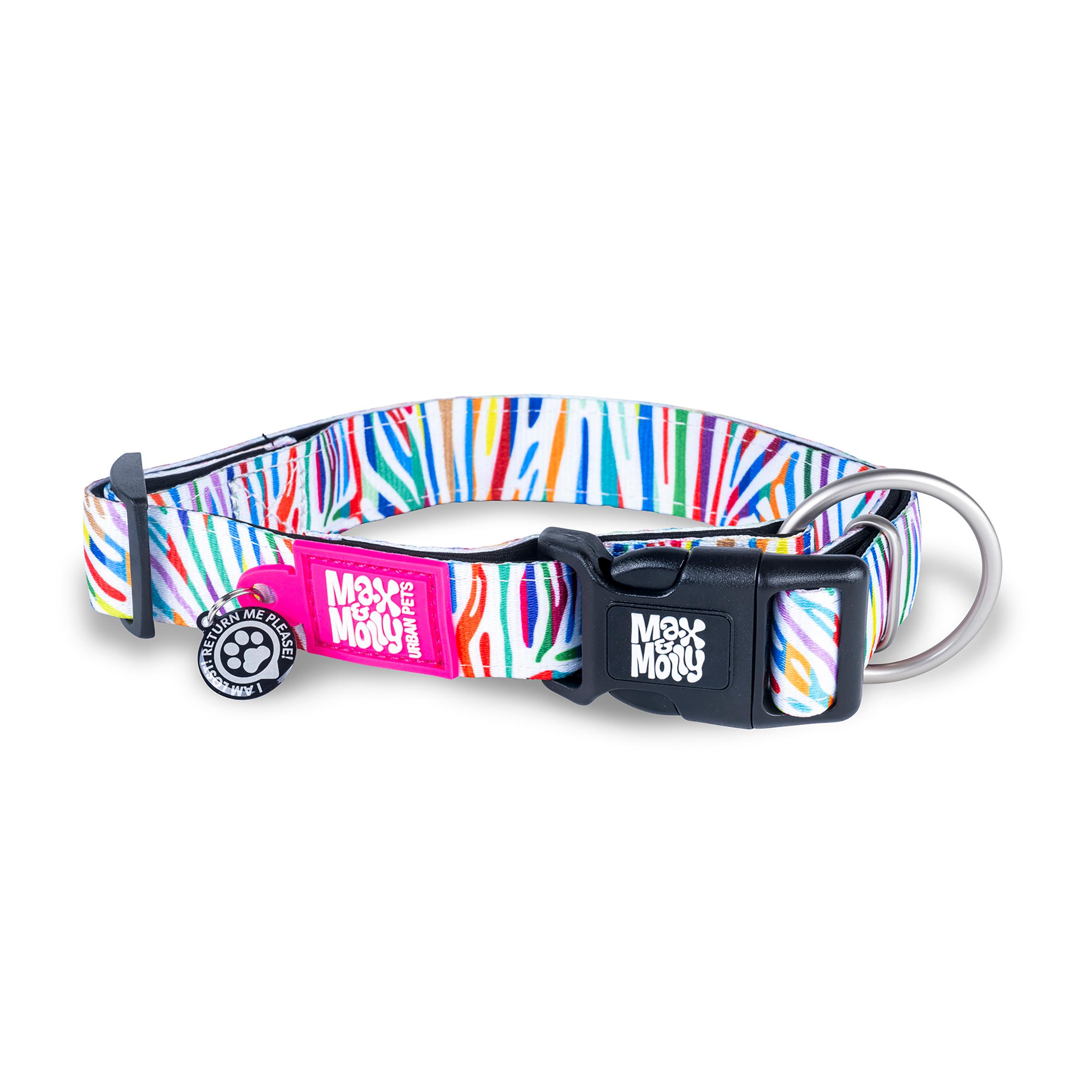 Max&Molly Smart ID Halsband Magic Zebra/L