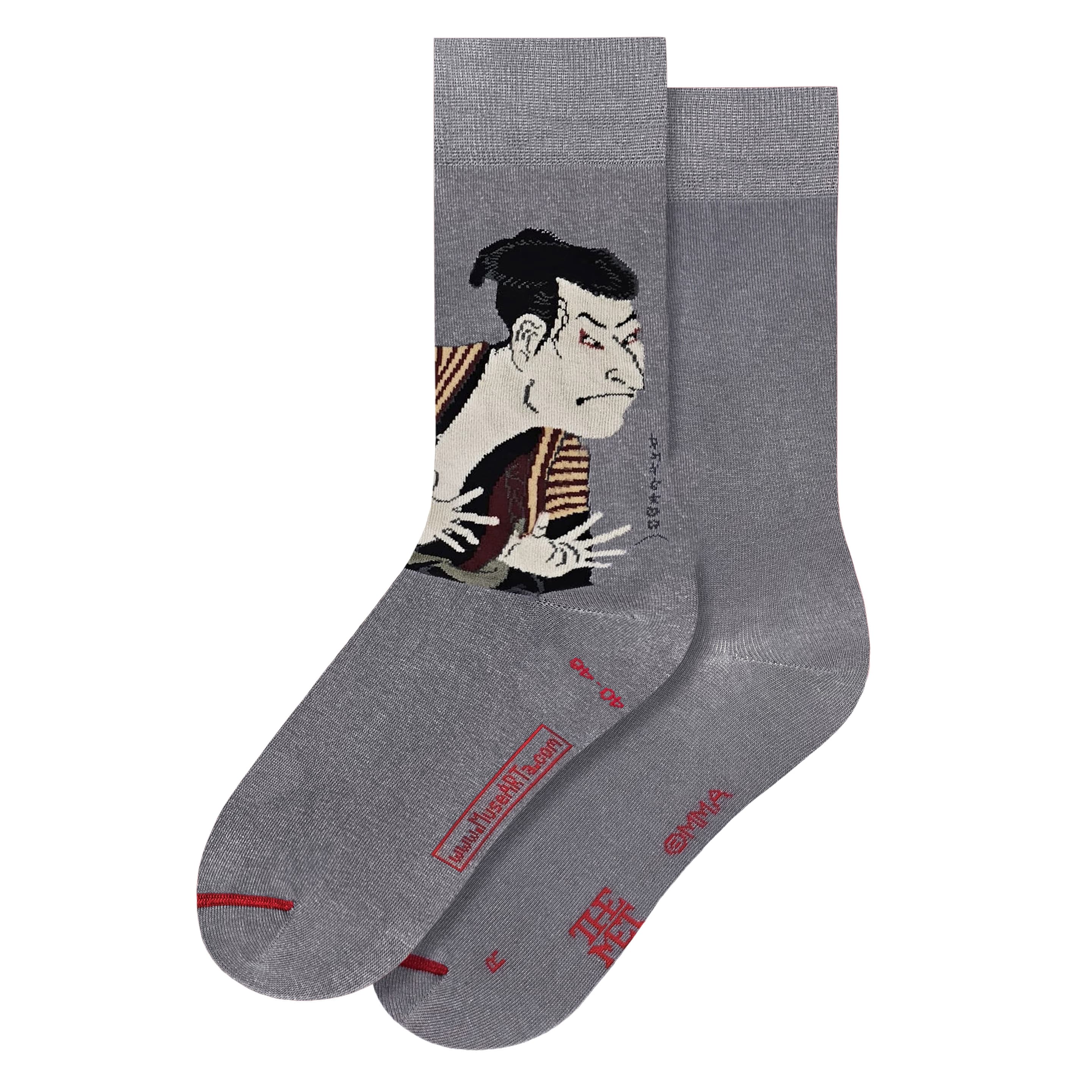 MuseARTa Unisex Socken Tōshūsai Sharaku - Kabuki Actor Ōtani Oniji III as Yakko Edobei
