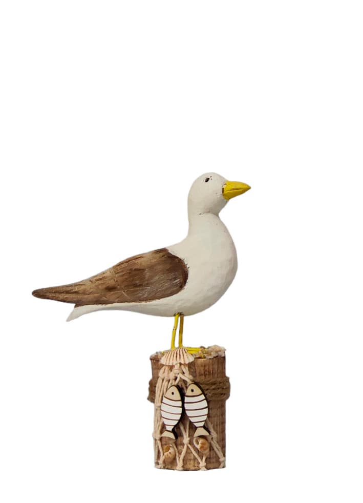 Möwe auf Sockel