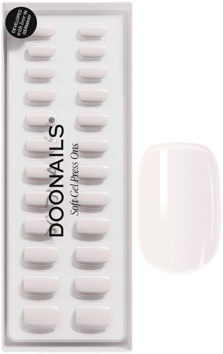 DOONAILS Soft Gel Press Ons Short Square Pillow Talk