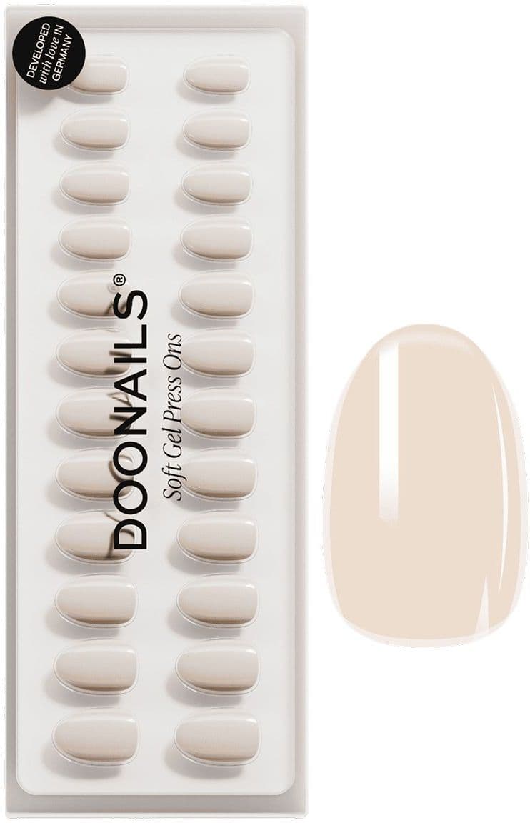 DOONAILS Soft Gel Press Ons Short Round Vanilla