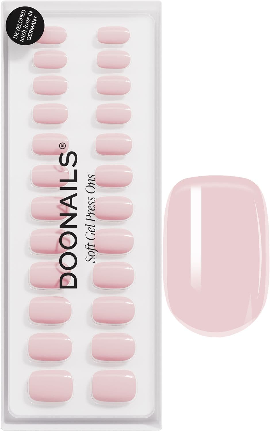 DOONAILS Soft Gel Press Ons Extra Short Square Ballerina