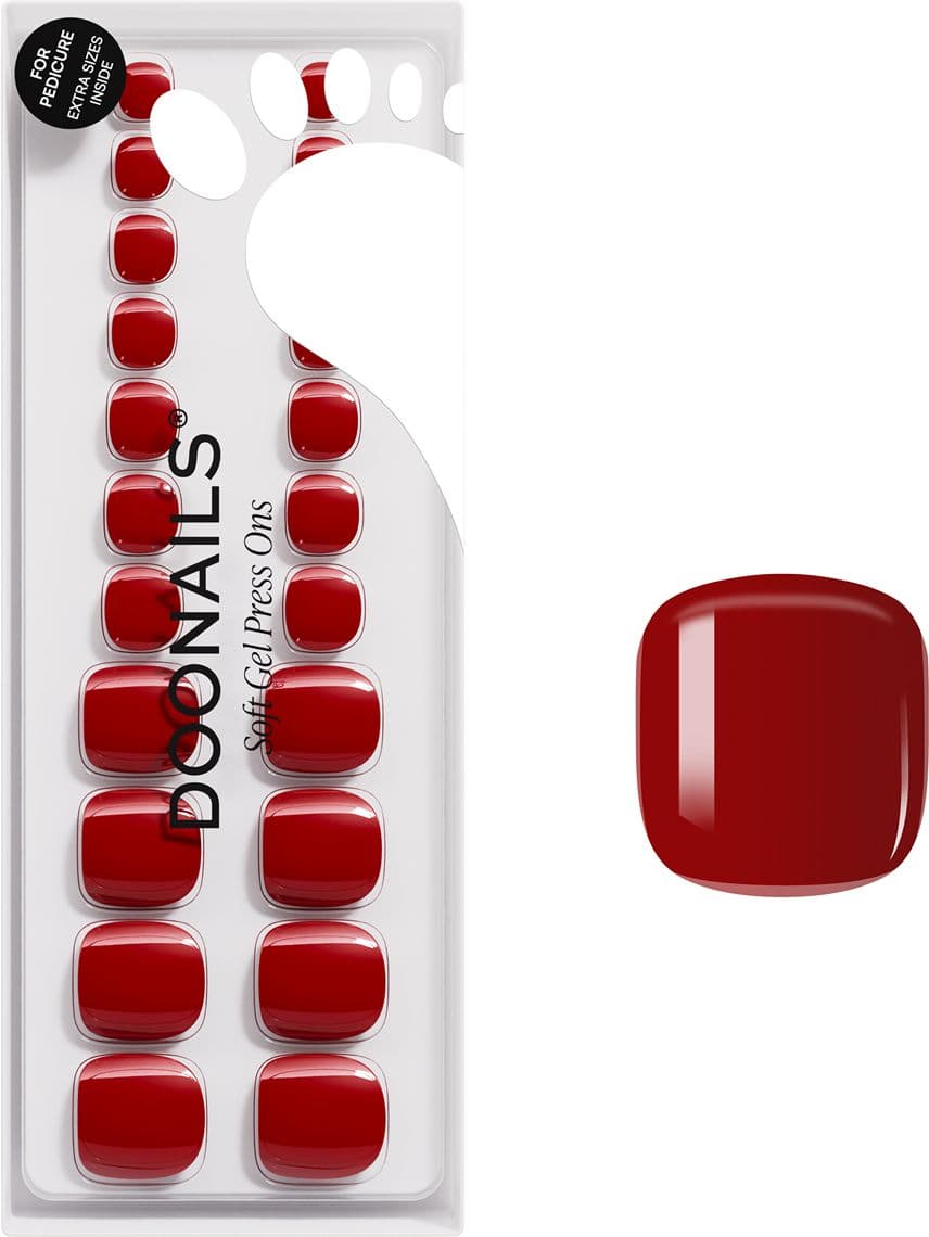 DOONAILS Soft Gel Press Ons Mon Cheri Pediküre 