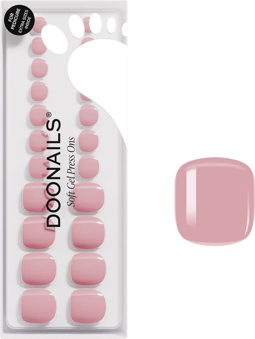 DOONAILS Soft Gel Press Ons Valentine Crush Pediküre 