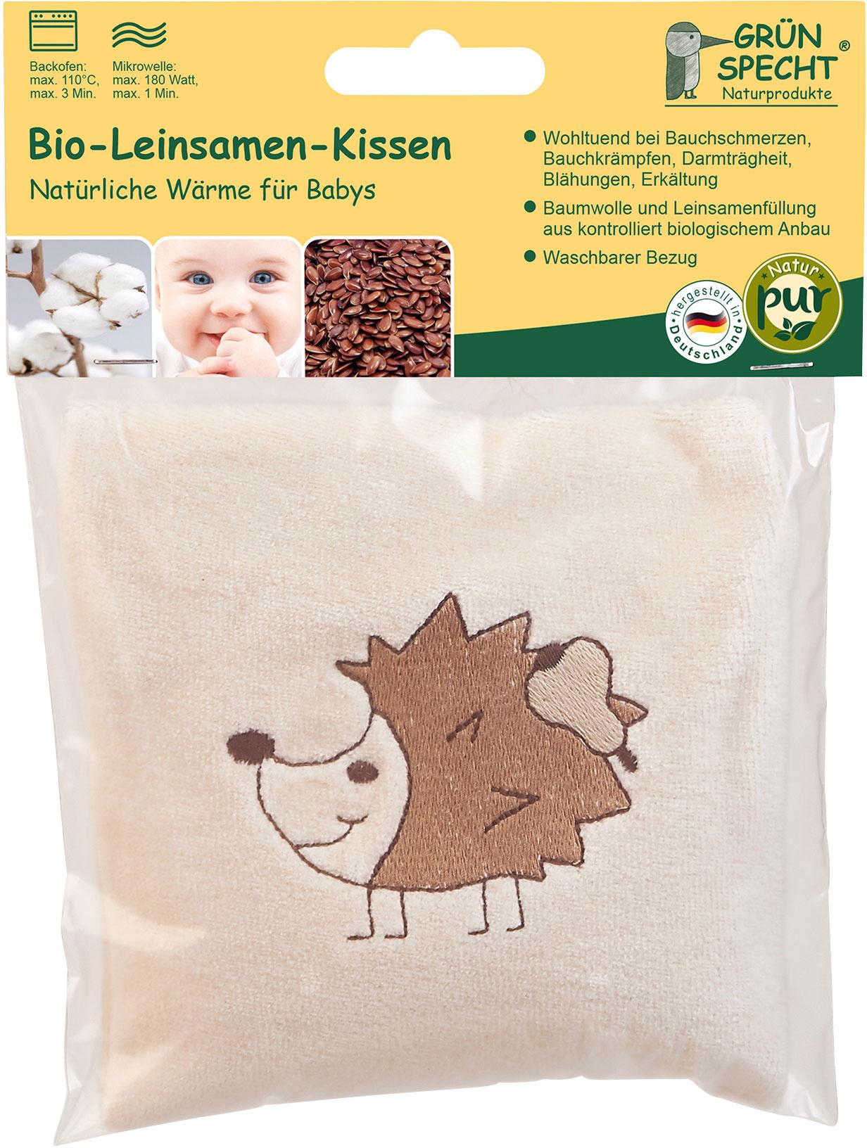 Produktbild Grünspecht Bio-Leinsamenkissen für Babys mit Bezug 4 von 13