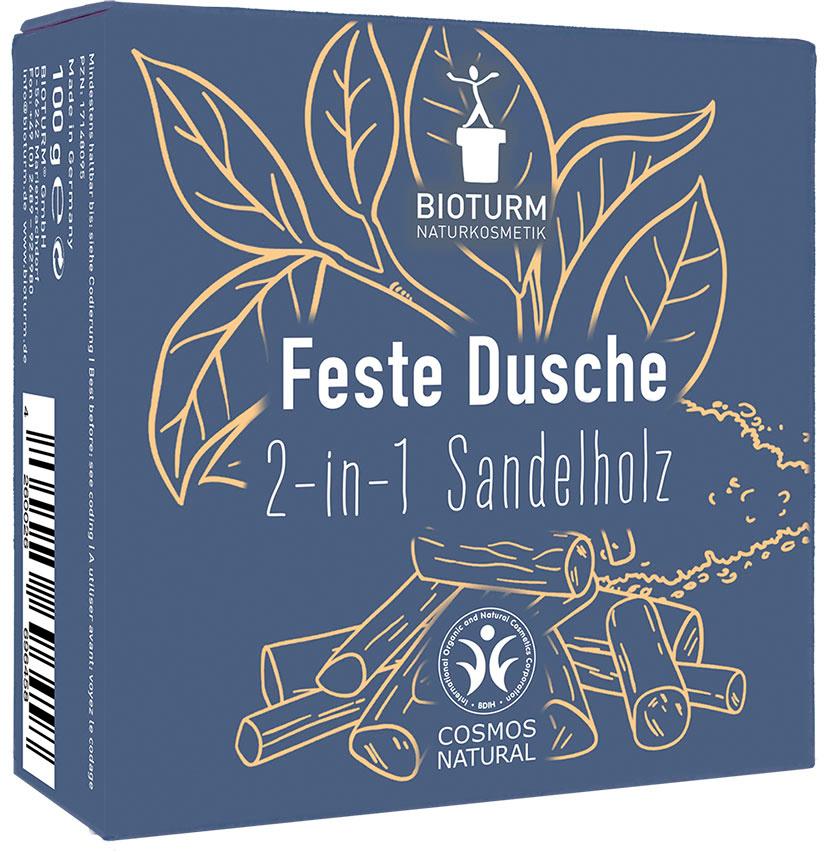BIOTURM Feste Dusche 2-in-1 Sandelholz