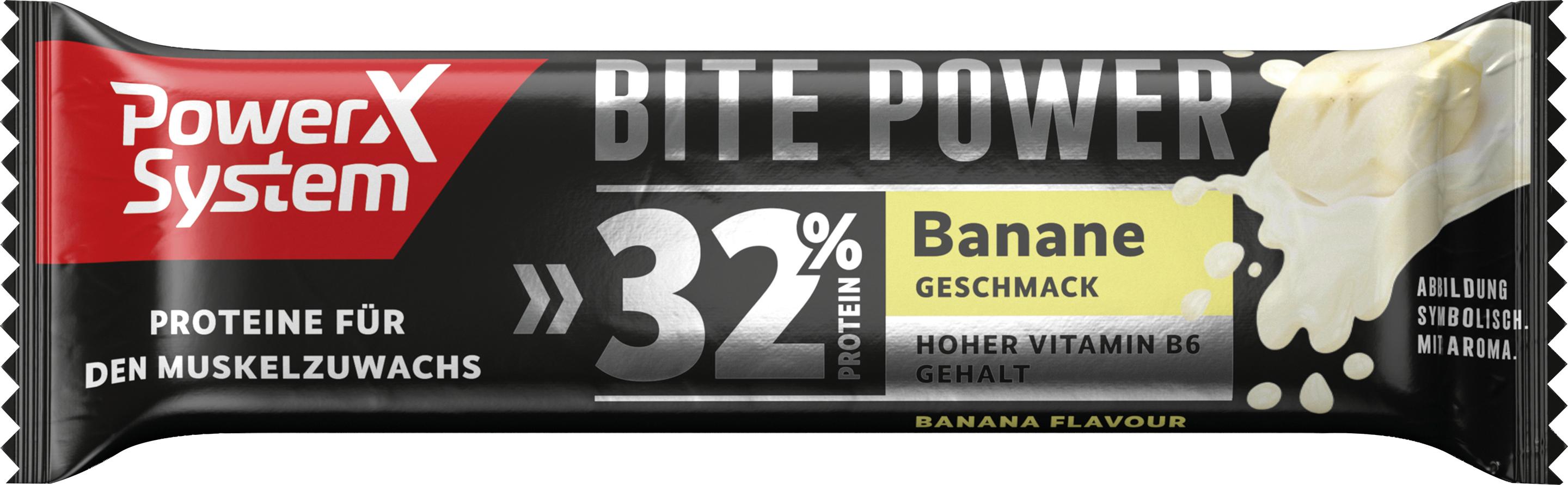 Power System Proteinriegel Bite Power Banane