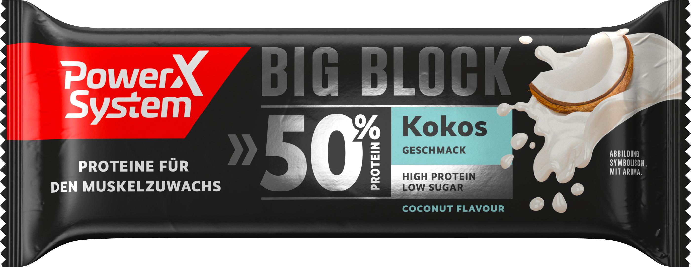 Power System Proteinriegel Big Block Kokos