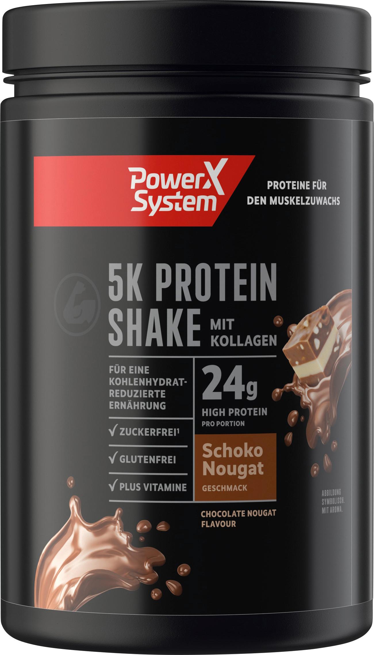 Power System 5K Protein Shake Schoko Nougat 360g