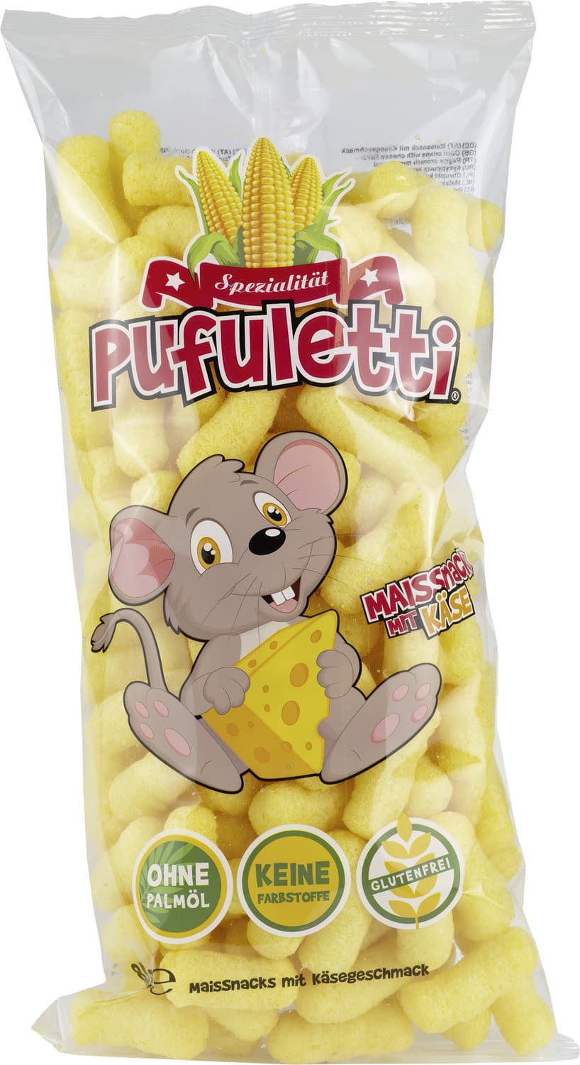 Pufuletti Maissnack Käse