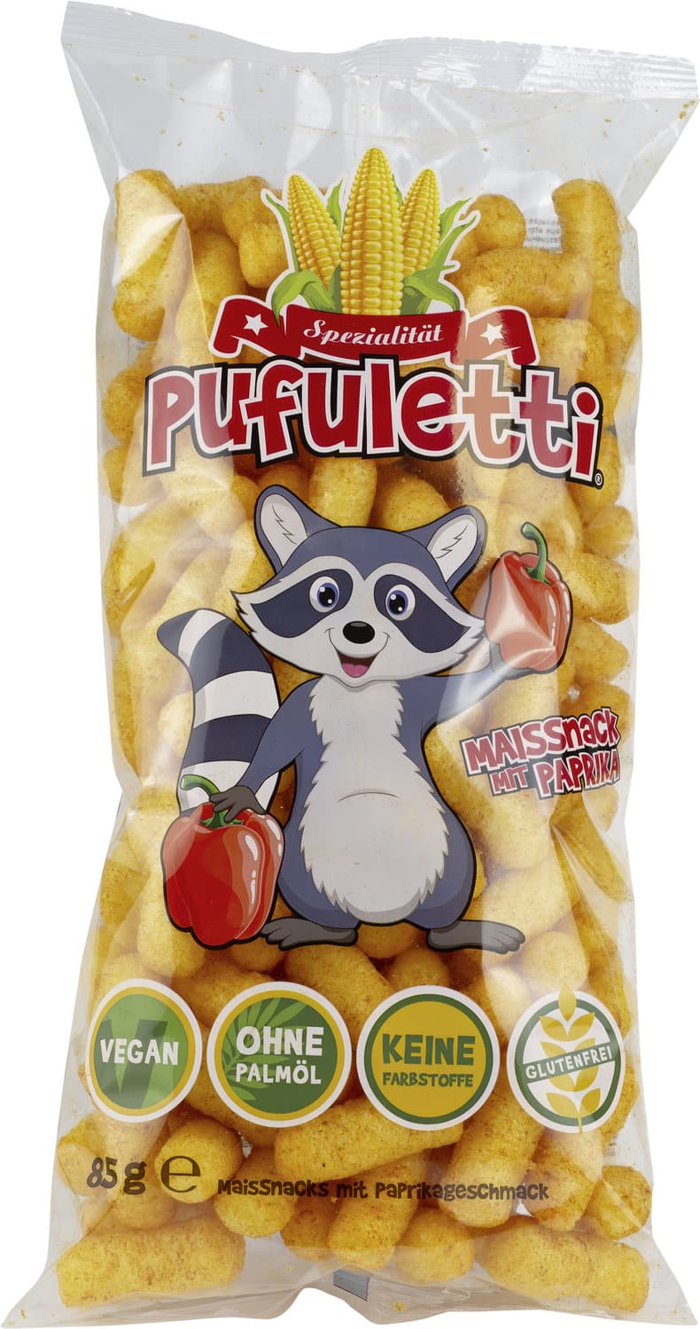 Pufuletti Maissnack Paprika
