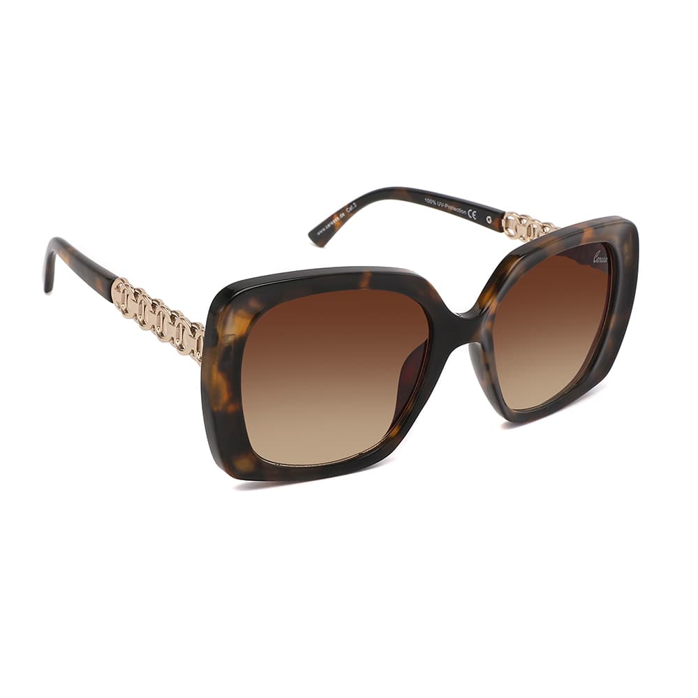 Caresse Brillenmode Sonnenbrille Demibrown/Gold