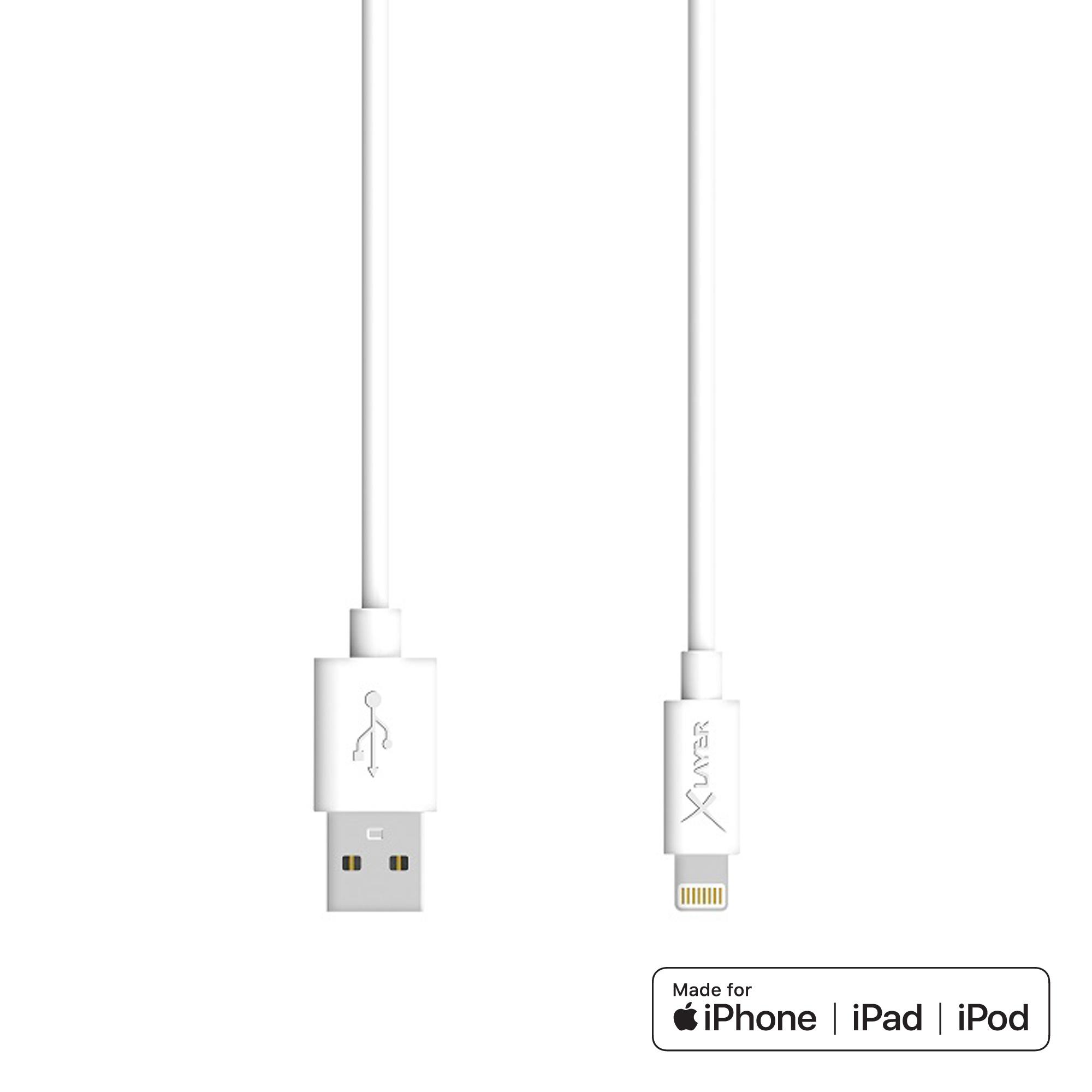 Xlayer Kabel PREMIUM MFI Lightning Sync&Charge Kabel White 1.20m