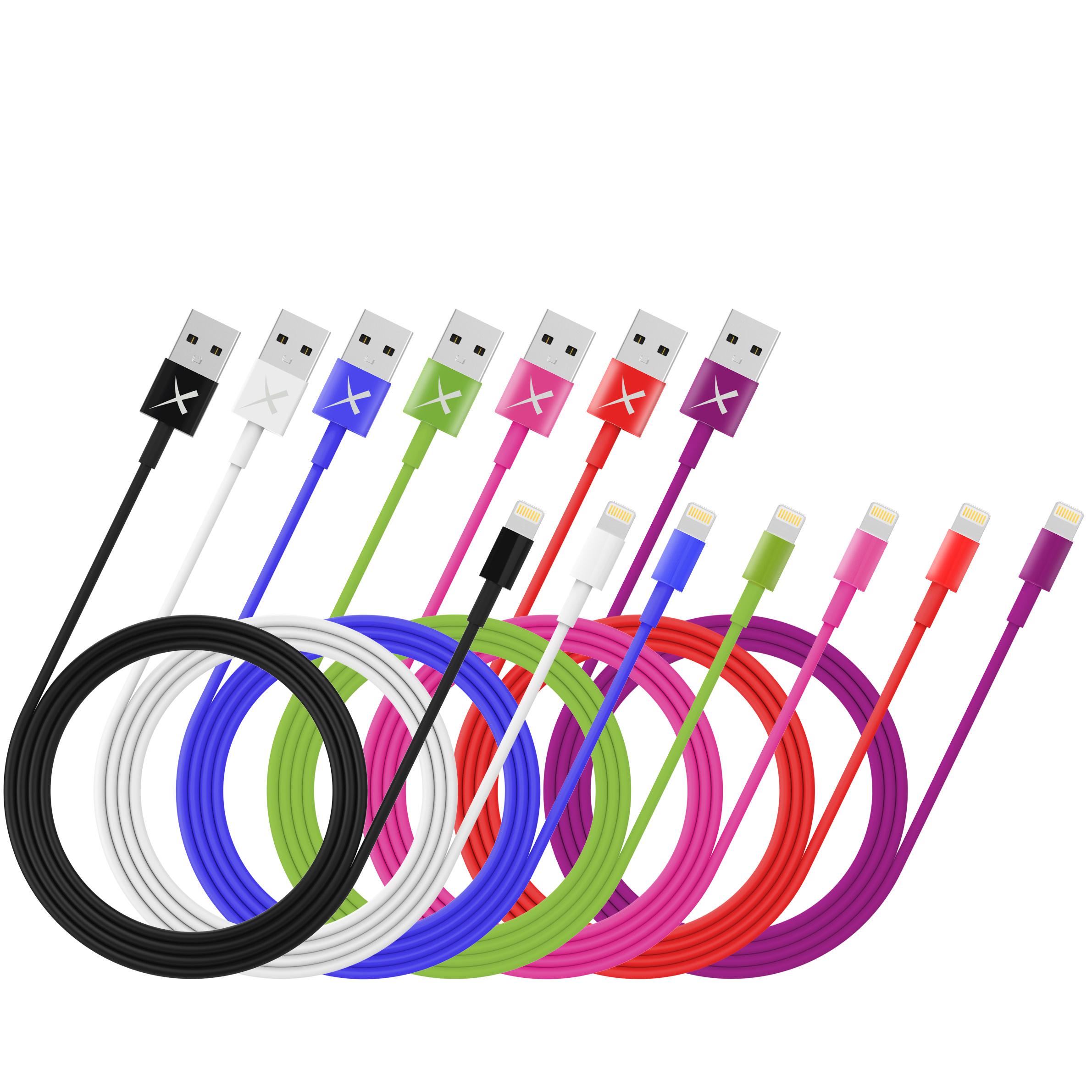 Produktbild Xlayer Kabel Colour Line Lightning Lade/Sync-Kabel 1m White 2 von 2