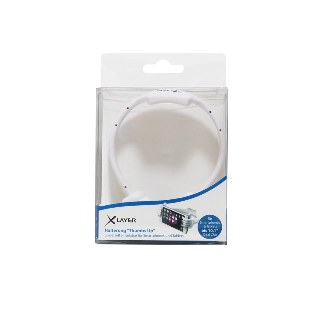 Produktbild Xlayer Halterung Colour Line Thumbs Up Halterung White 2 von 2