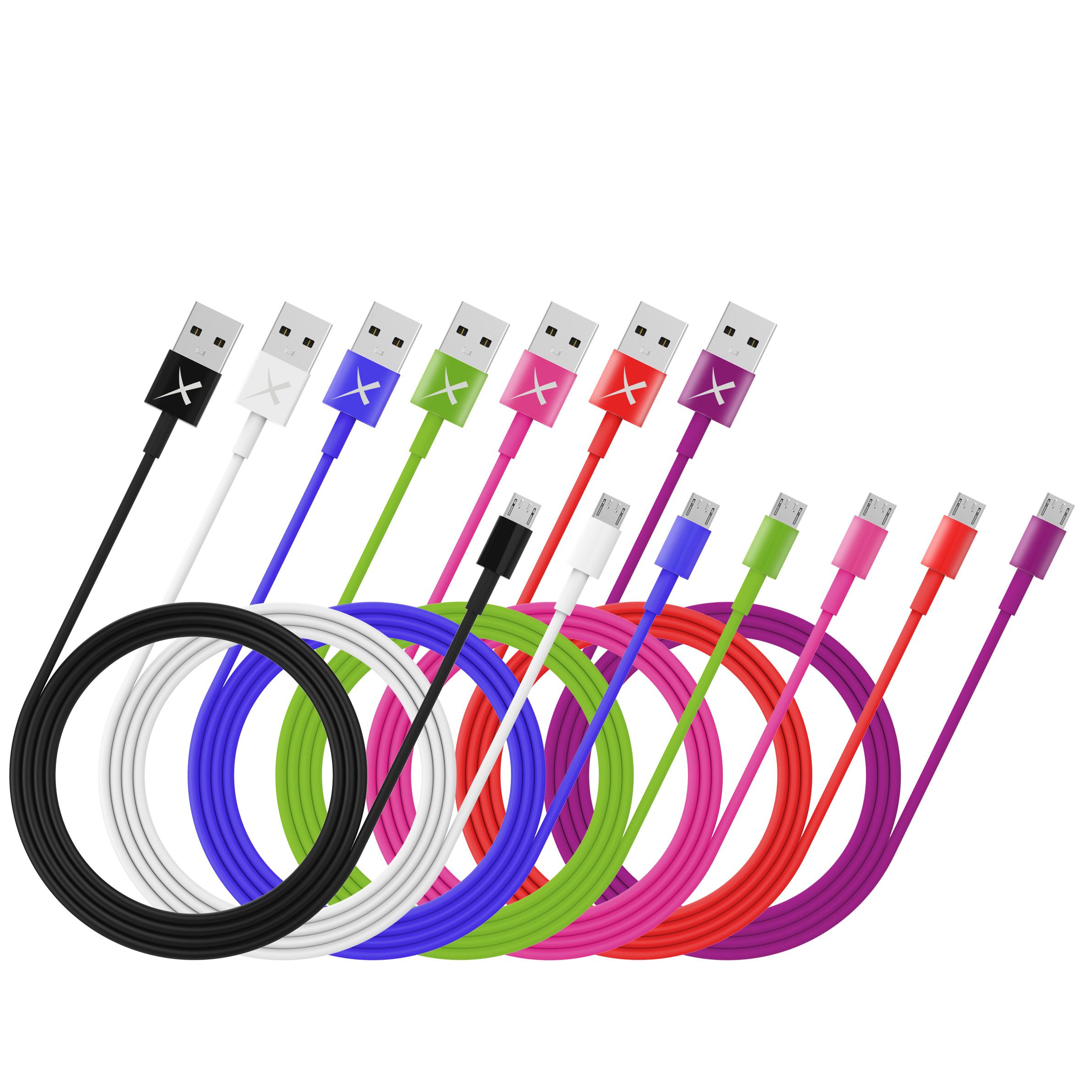 Produktbild Xlayer Kabel Colour Line Micro USB to USB 1m White 2 von 2