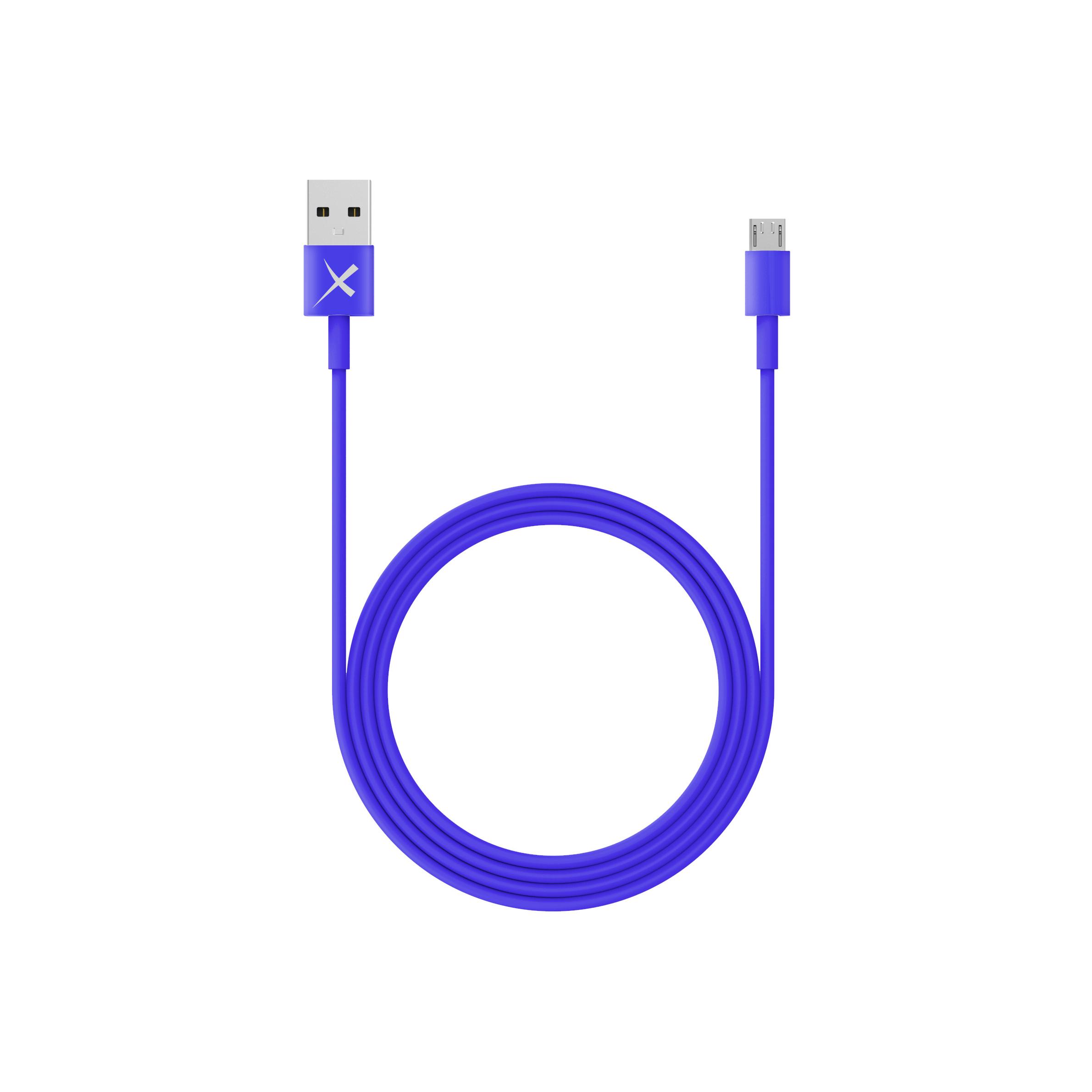 Xlayer Kabel Colour Line Micro USB to USB 1m Blue