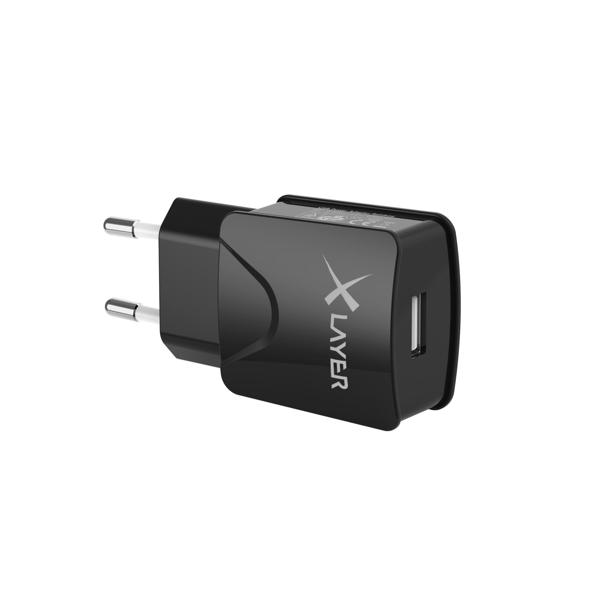 Produktbild Xlayer Ladegerät Colour Line USB Netzteil 2.1A Black 2 von 3