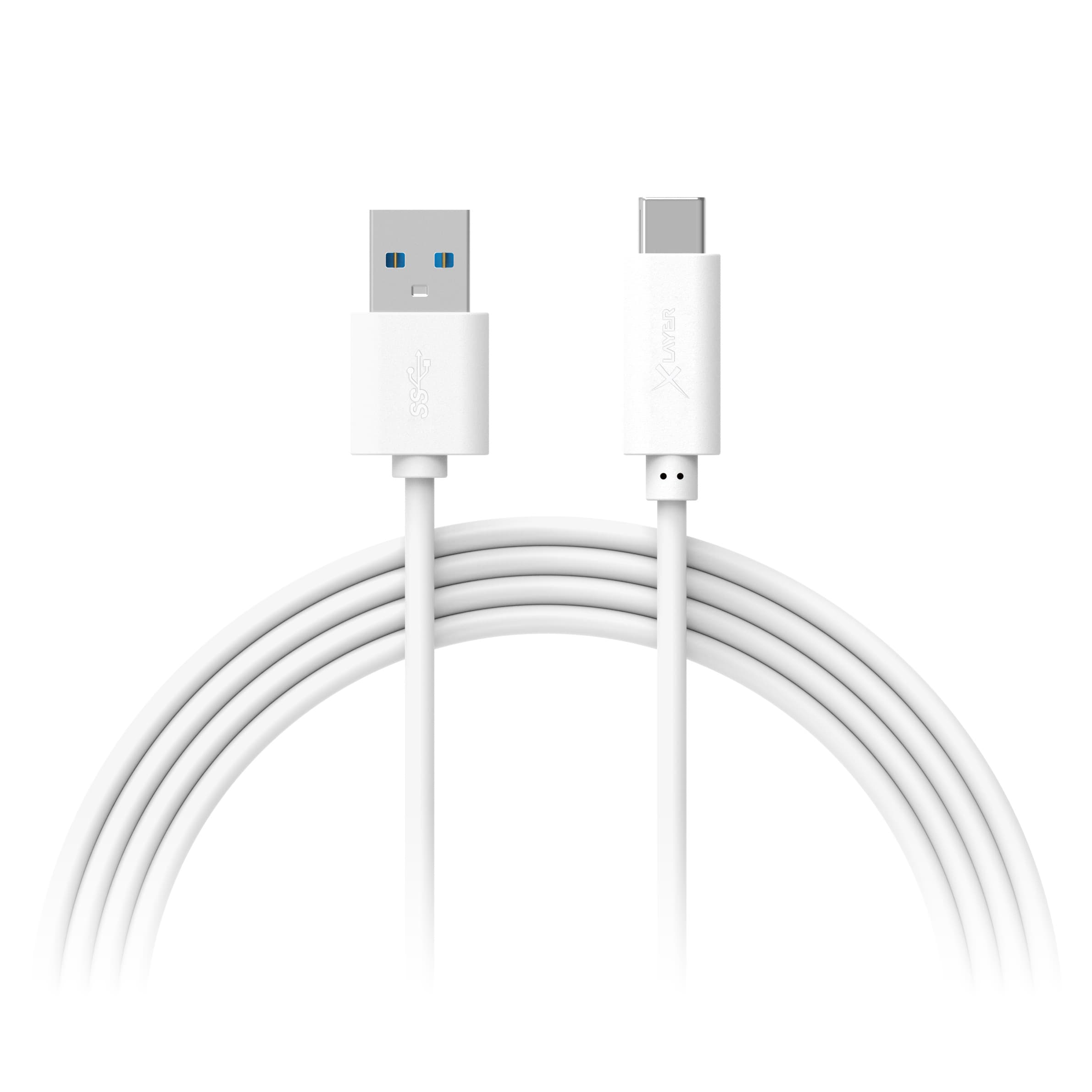 Xlayer Kabel Colour Line Typ C (USB-C) to USB 3.0 1m White