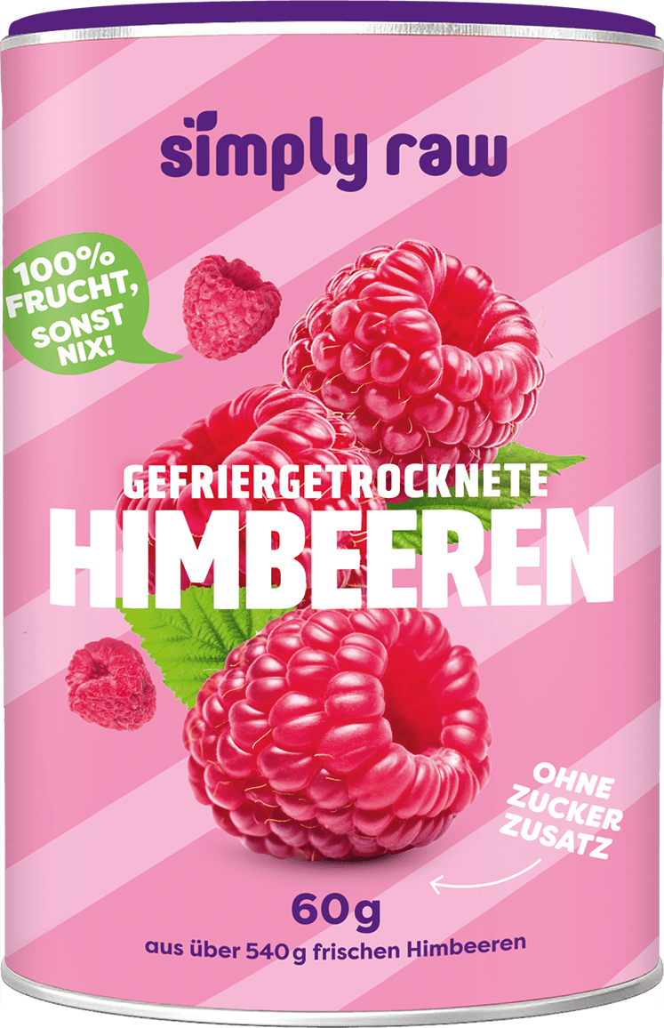 SIMPLY RAW gefriergetrocknete Himbeeren