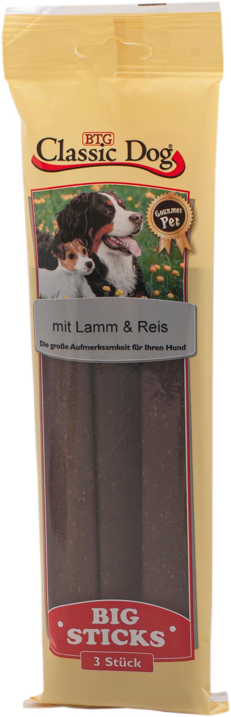 Classic Dog Hundesnack Big Sticks Lamm + Reis 3er Pack