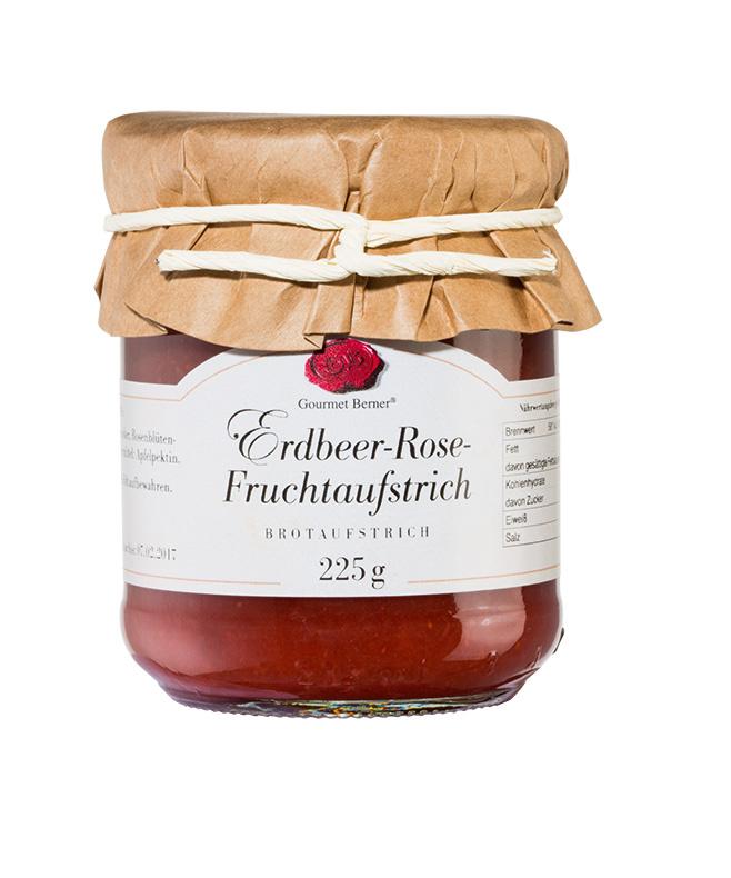 Gourmet Berner Erbeer-Rose Fruchtaufstrich