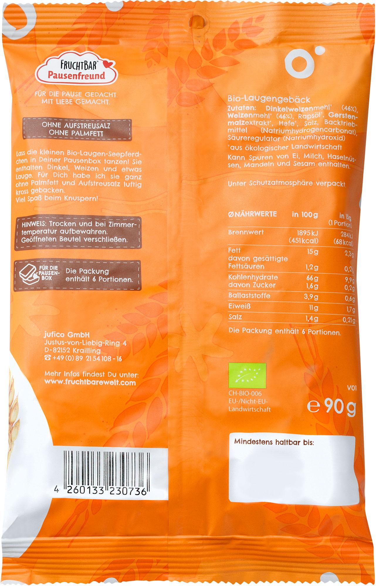 Produktbild FruchtBar Pausenfreund Bio-Laugen-Seepferdchen 2 von 2