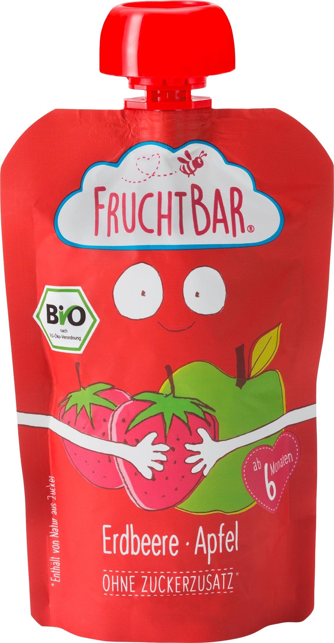 FruchtBar Quetschie Apfel Erdbeere