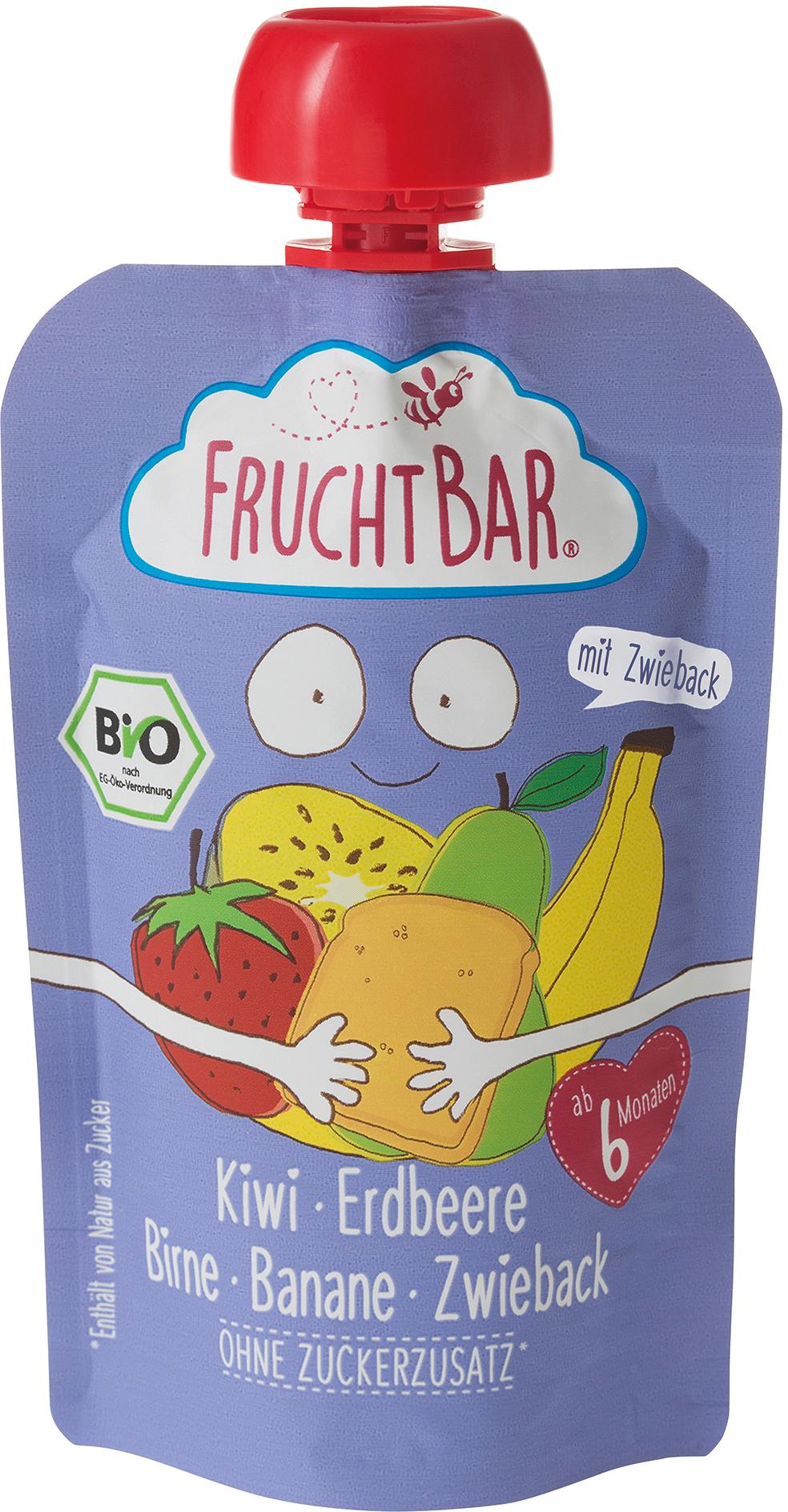 FruchtBar Quetschie Früchte Zwieback