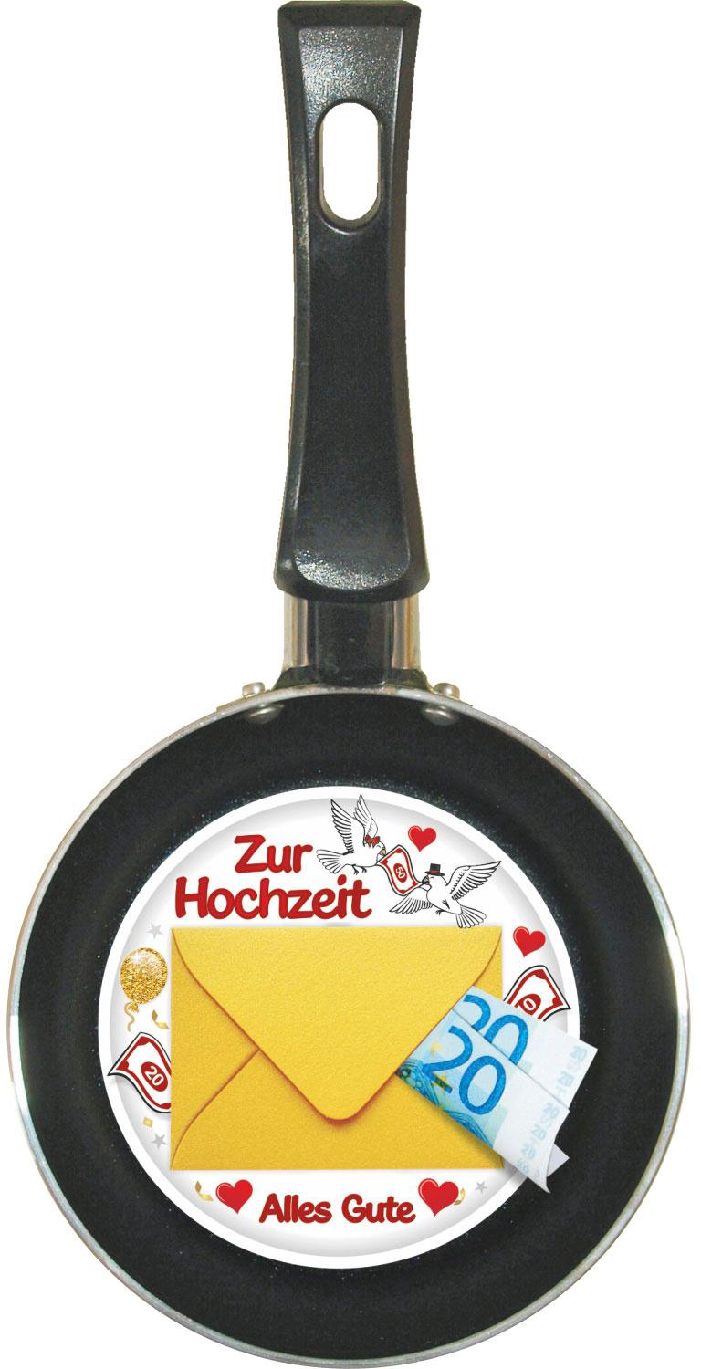 Geldpfännchen als Geldgeschenk zur Hochzeit