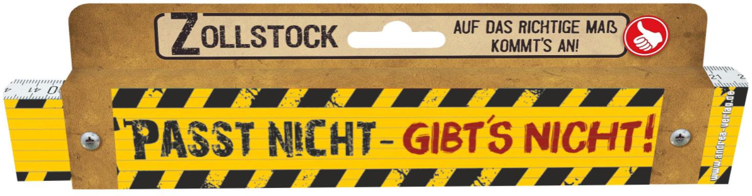 Produktbild Lustiger Zollstock mit Spruch - Passt nicht, gibt’s nicht 2 von 2