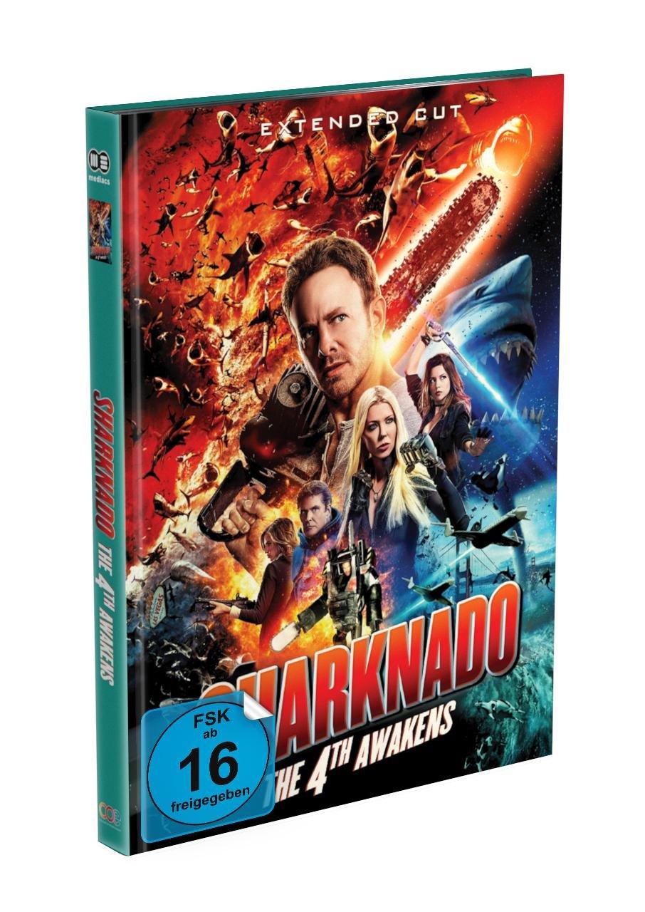 SHARKNADO 4 - The 4th Awakens - 2-Disc Mediabook - Cover A - Limited Edition auf 999 Stück - Extended Cut - (Blu-ray + DVD)