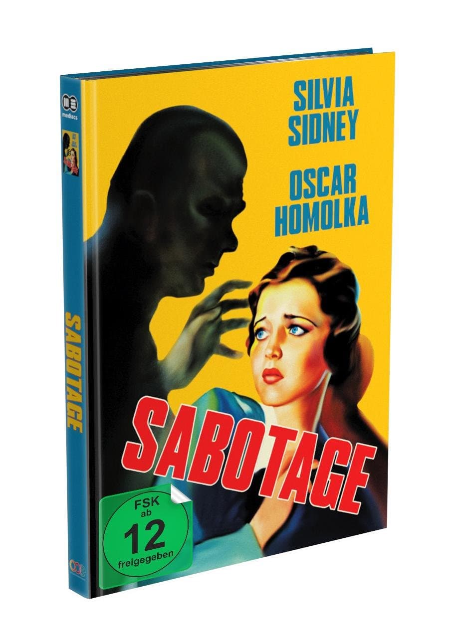 Alfred Hitchcock´s – SABOTAGE - 2-Disc Mediabook Cover A (Blu-ray + DVD) Limited 250 Edition