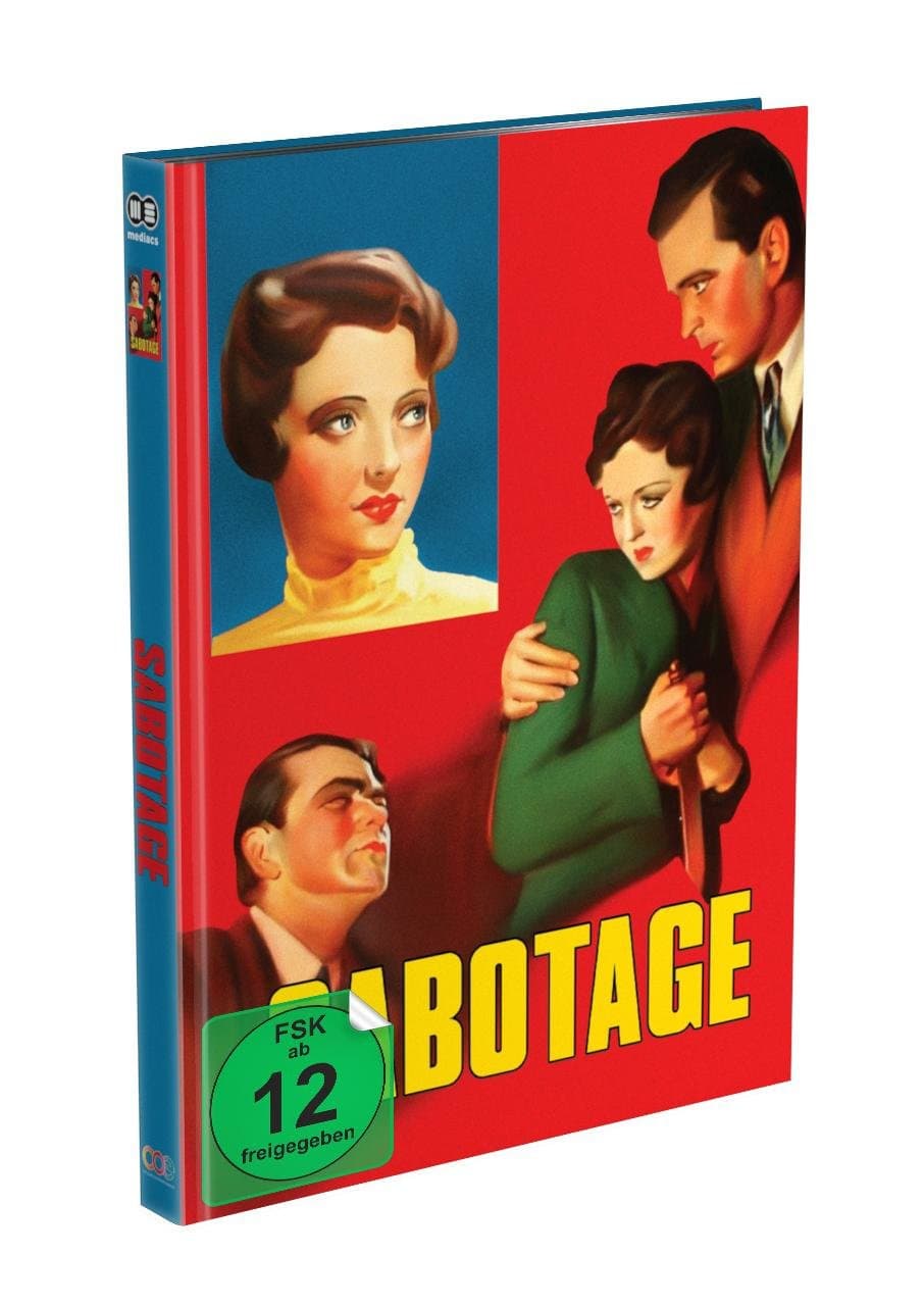 Alfred Hitchcock´s – SABOTAGE - 2-Disc Mediabook Cover C (Blu-ray + DVD) Limited 250 Edition