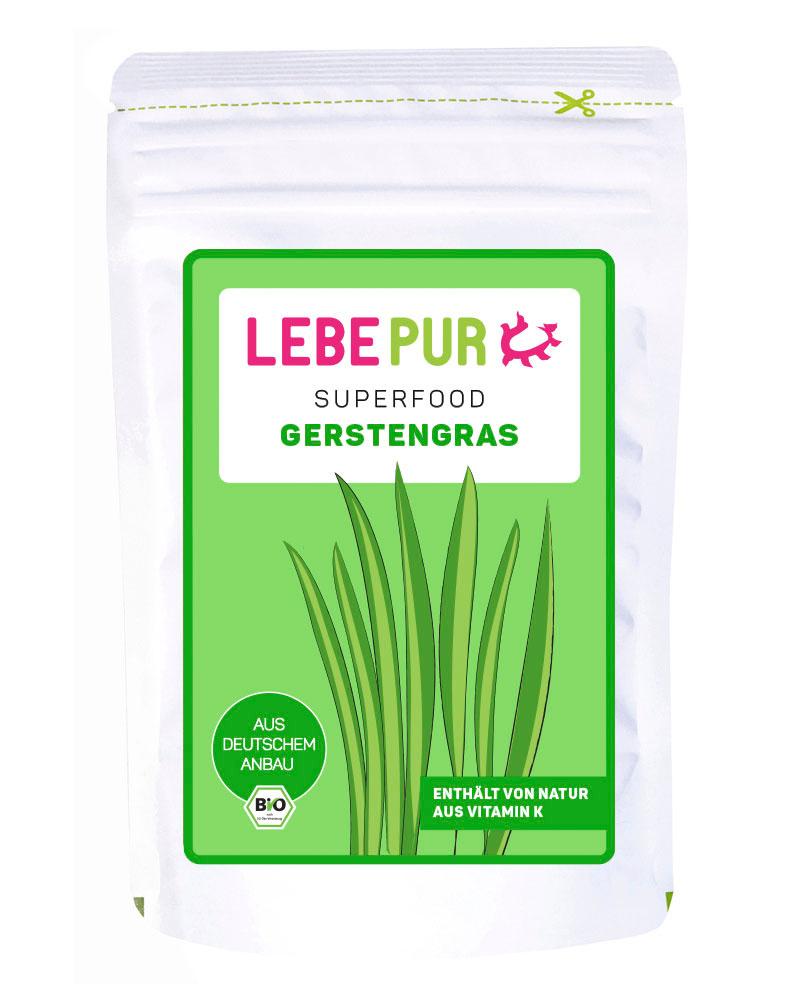 LEBEPUR Superfood Pulver Gerstengras Bio