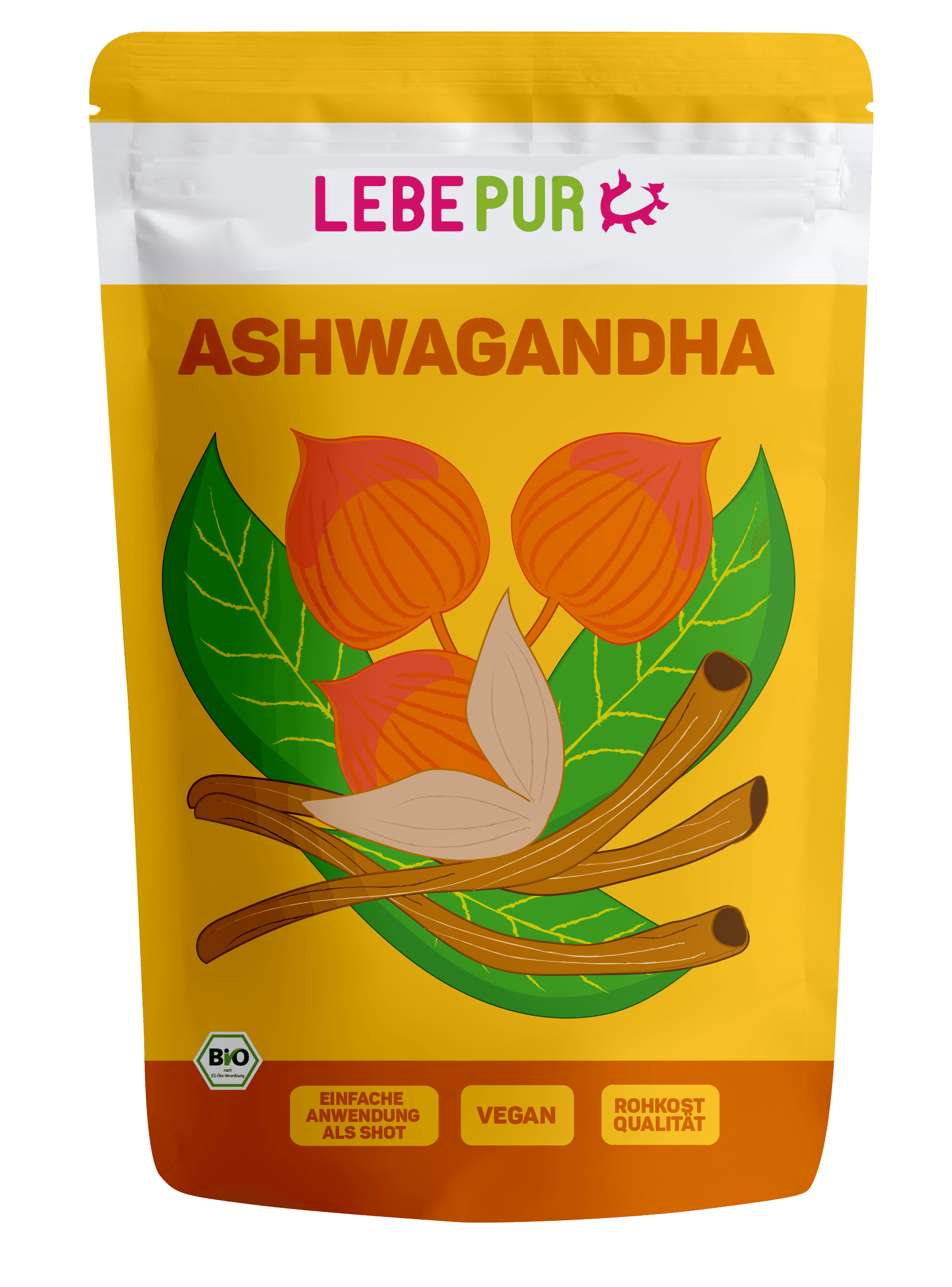 LEBEPUR Bio Pulver Ashwagandha