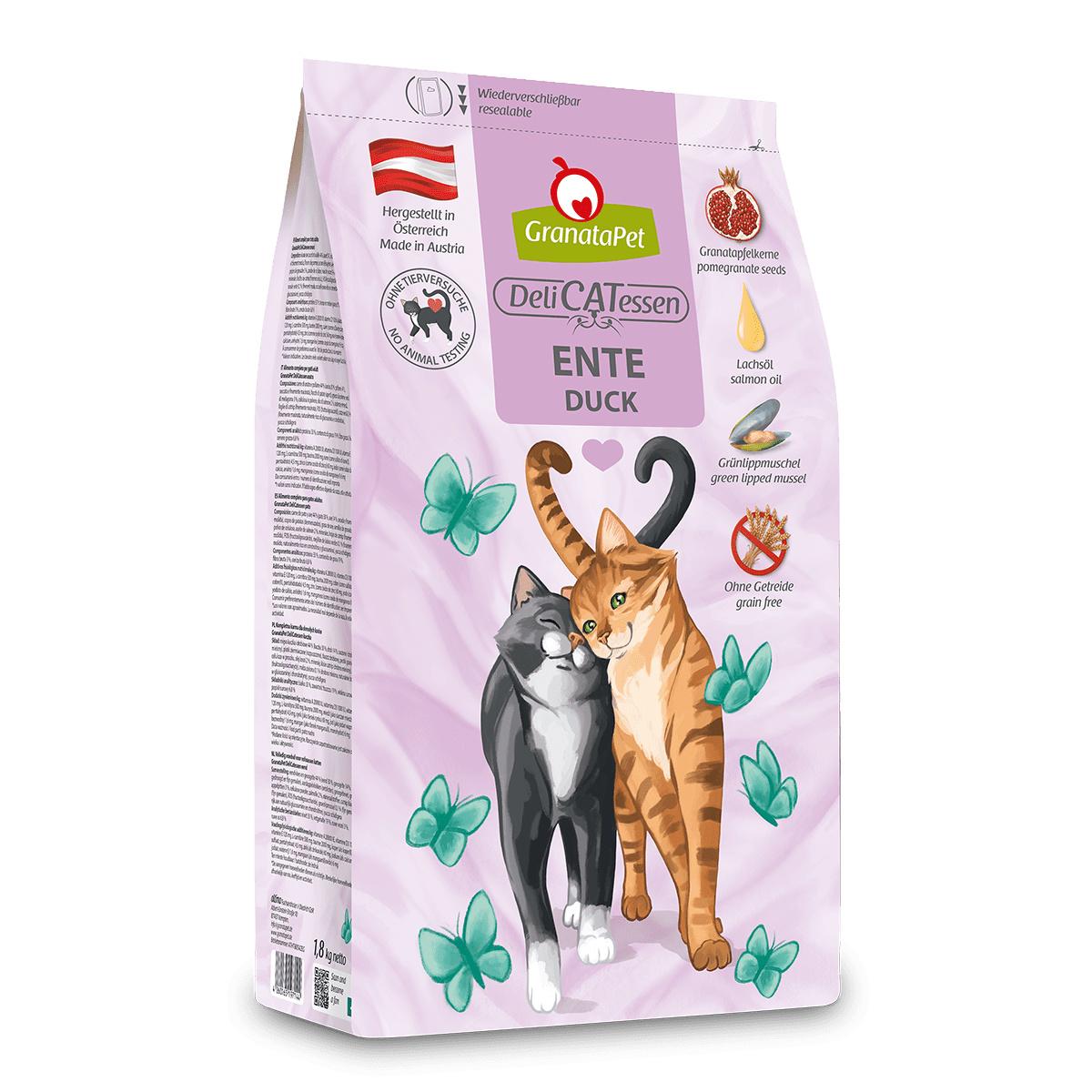 GranataPet Katzentrockenfutter Ente