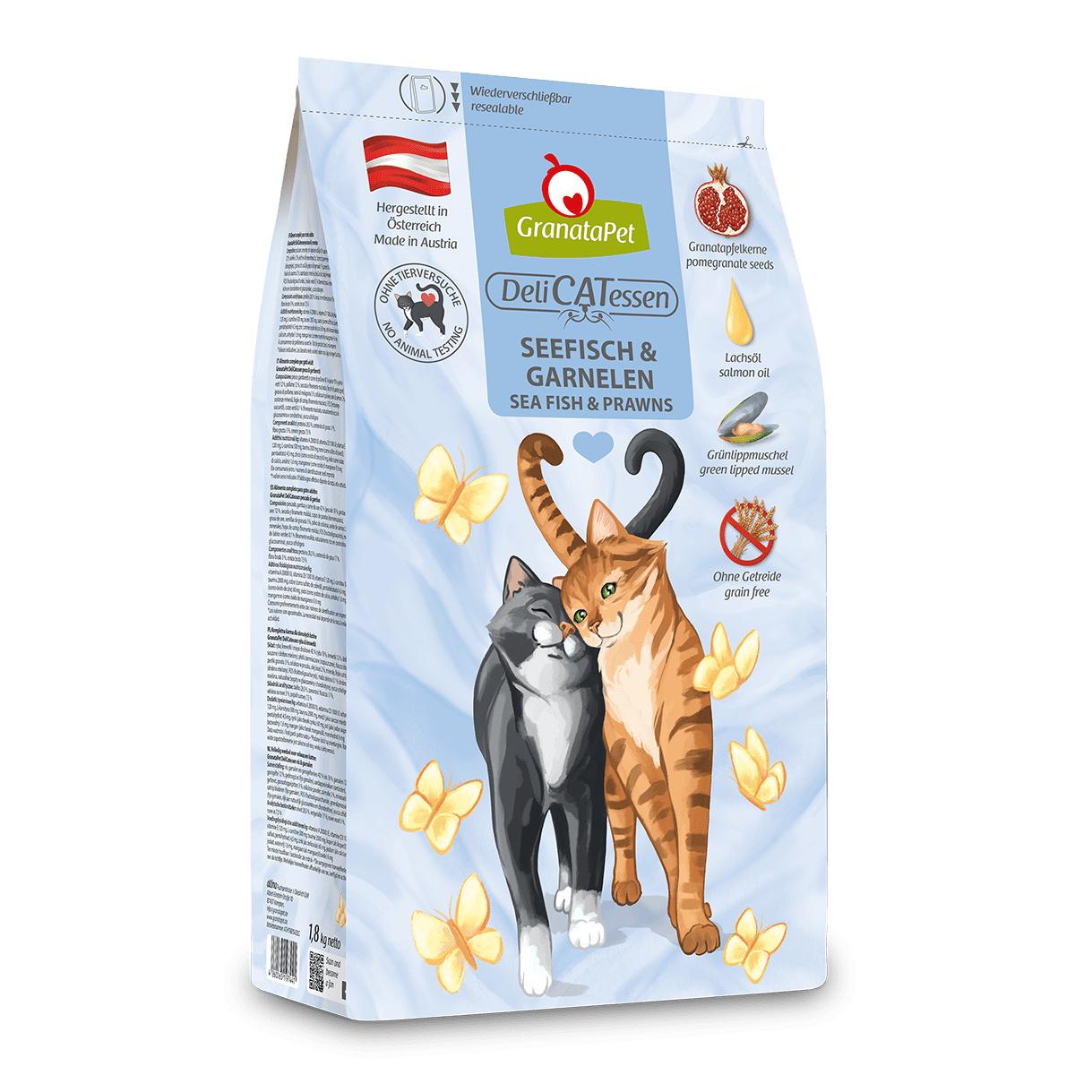 GranataPet Katzentrockenfutter Seefisch&Garnelen