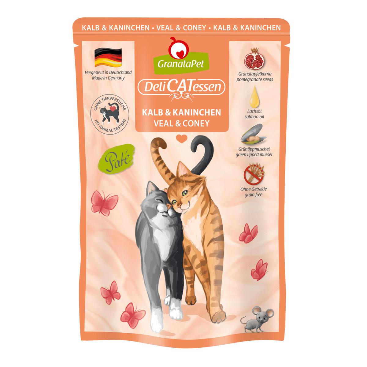 GranataPet Katzennassfutter Kalb&Kaninchen