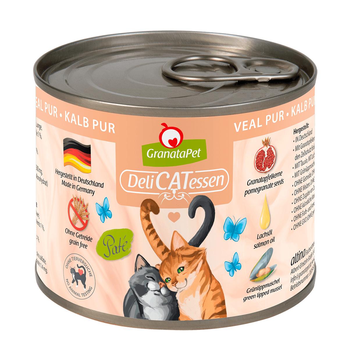 GranataPet Katzennassfutter Kalb PUR