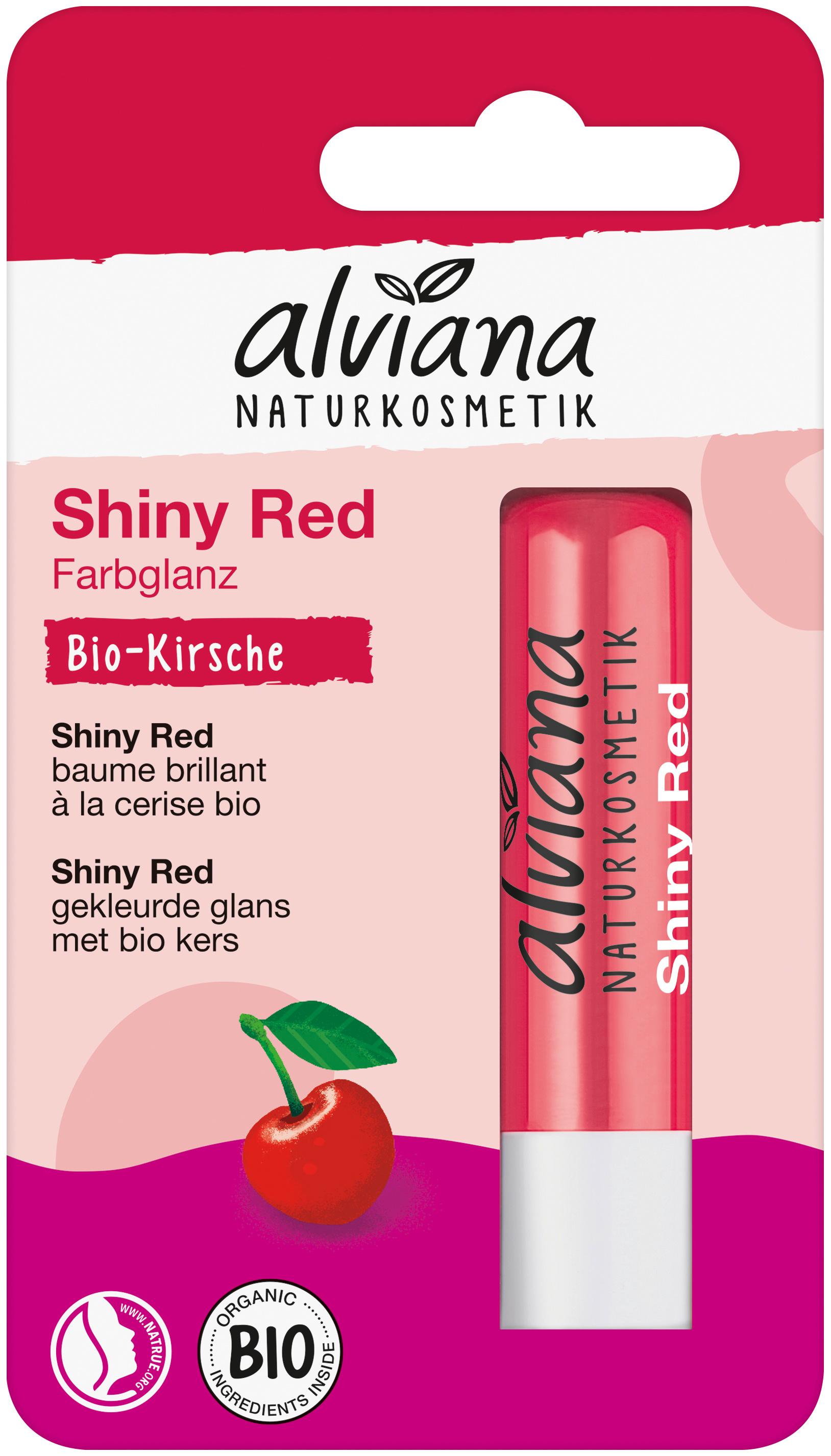 alviana Lippenpflegestift Shiny Red