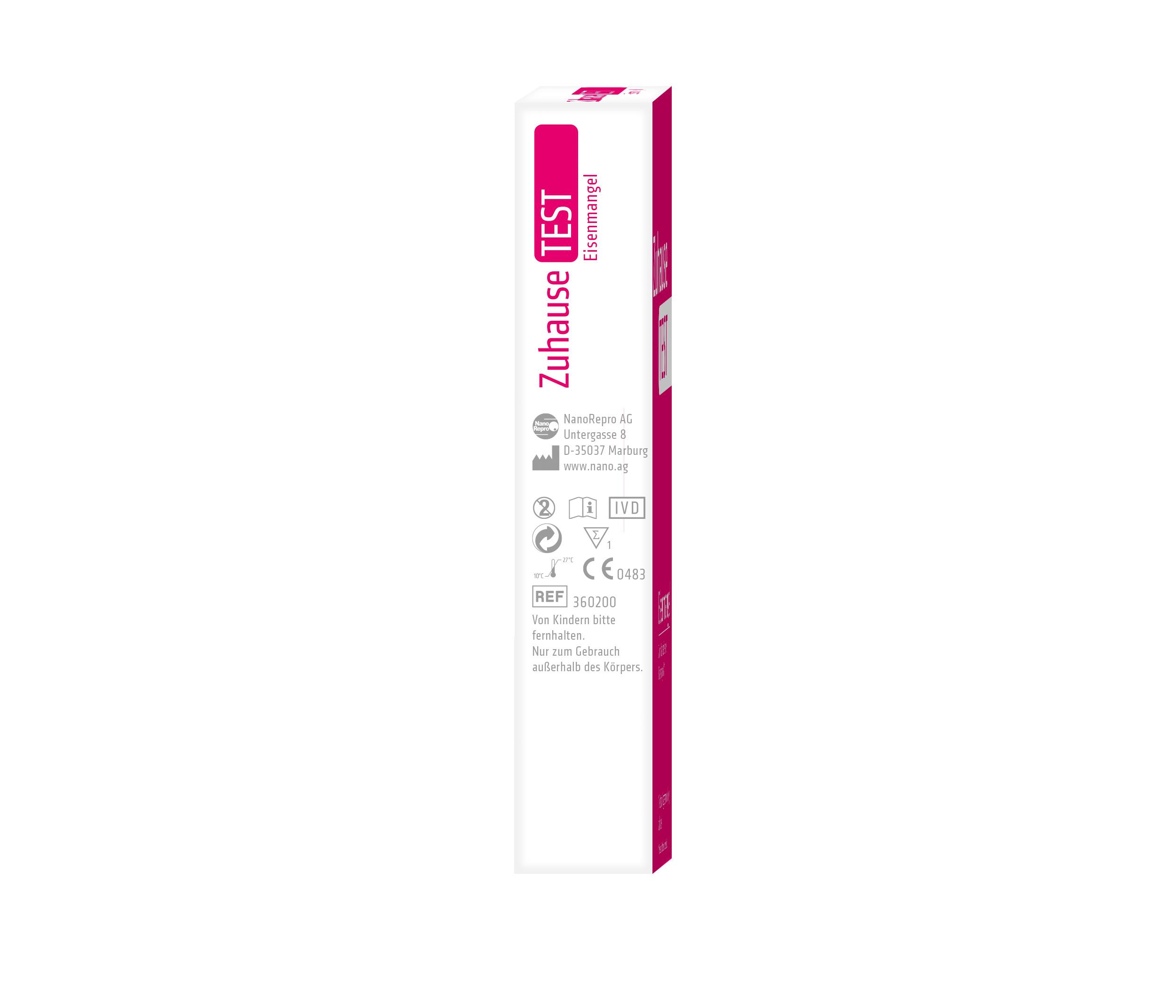 Produktbild NanoRepro ZuhauseTEST Eisenmangel 2 von 3