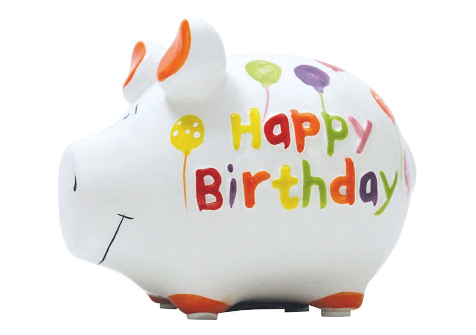 KCG Sparschwein Happy Birthday