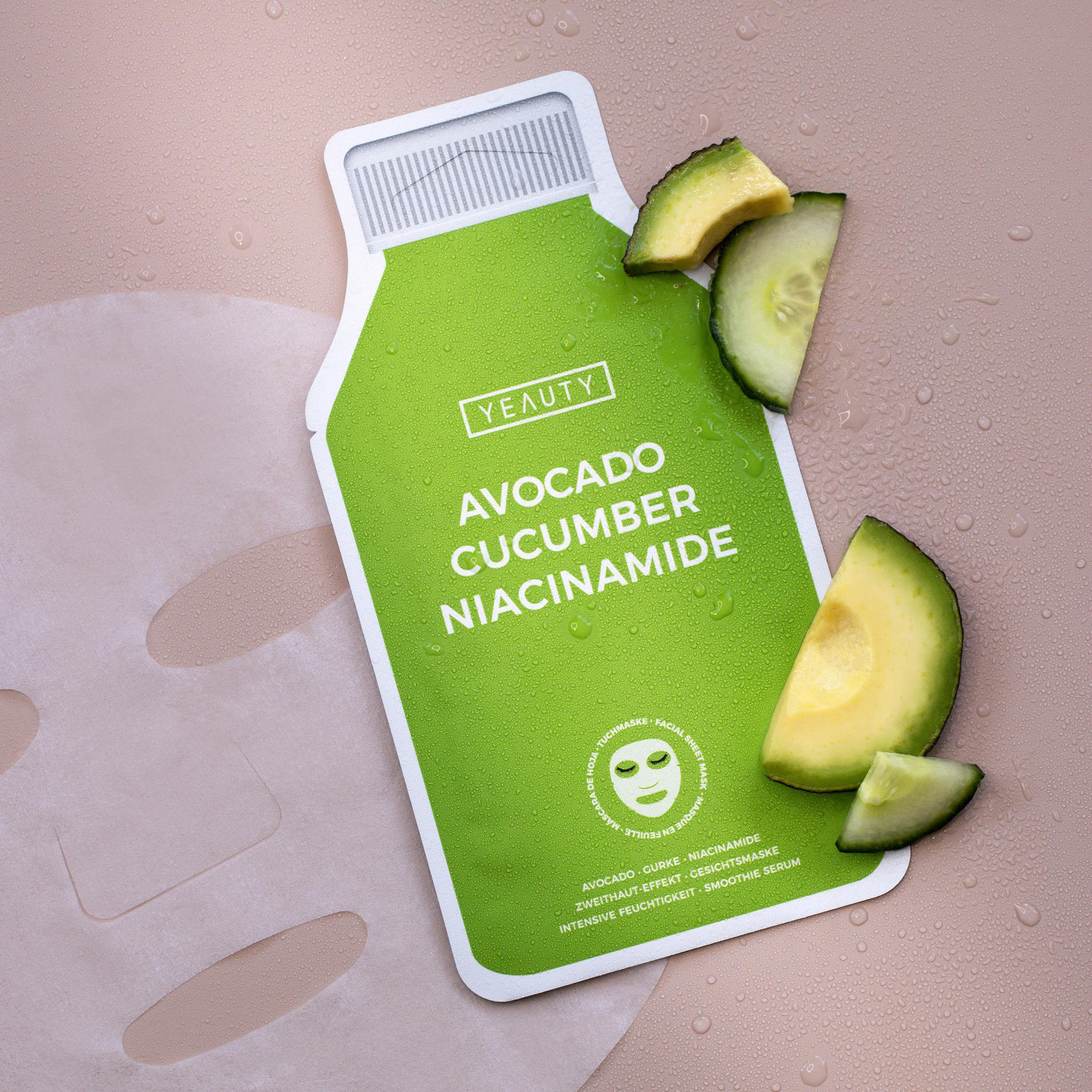 Produktbild Yeauty Tuchmaske Avocado, Cucumber, Niacinamide 3 von 3