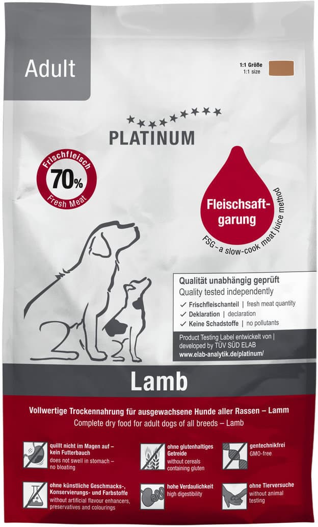 PLATINUM Hundetrockenfutter Lamb